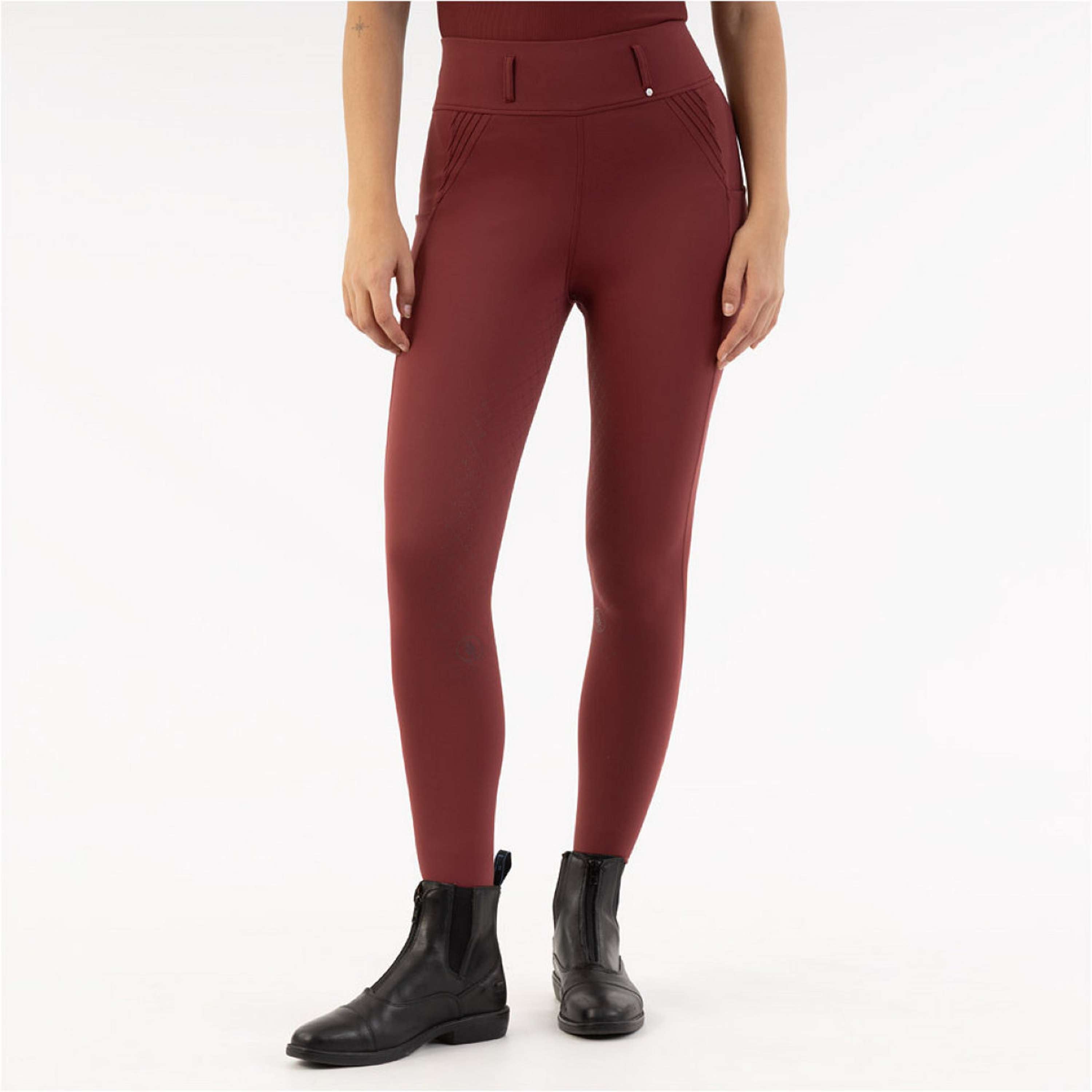 BR Legging d'Équitation Krista Full Grip New Maroon