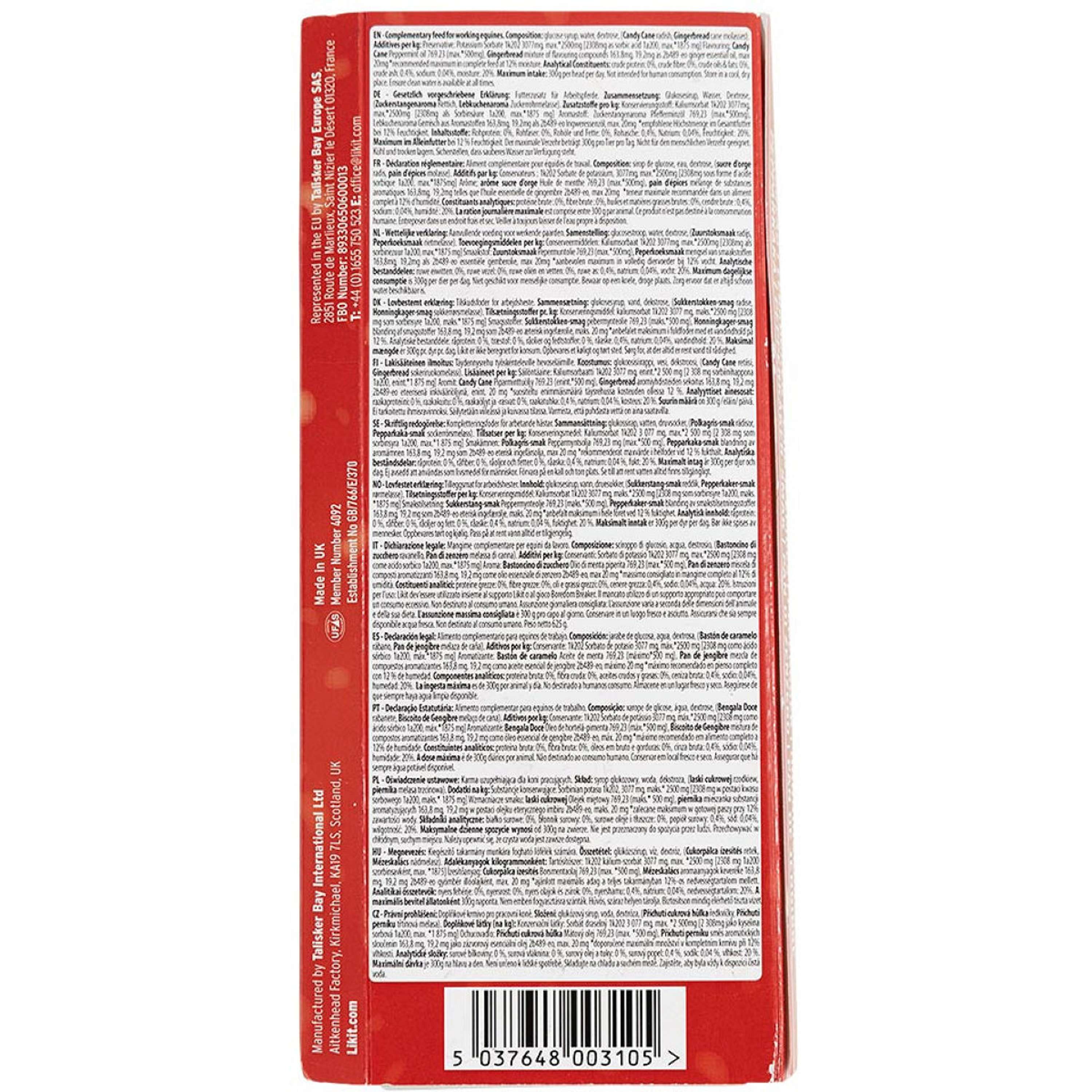 Likit Barres pour Cheval Treat Bar Giftpack Christmas