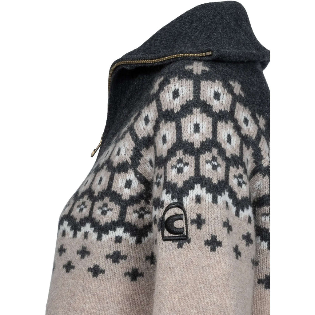 Cavallo Pullover Cavalleara avec Fermeture Éclair Peanut