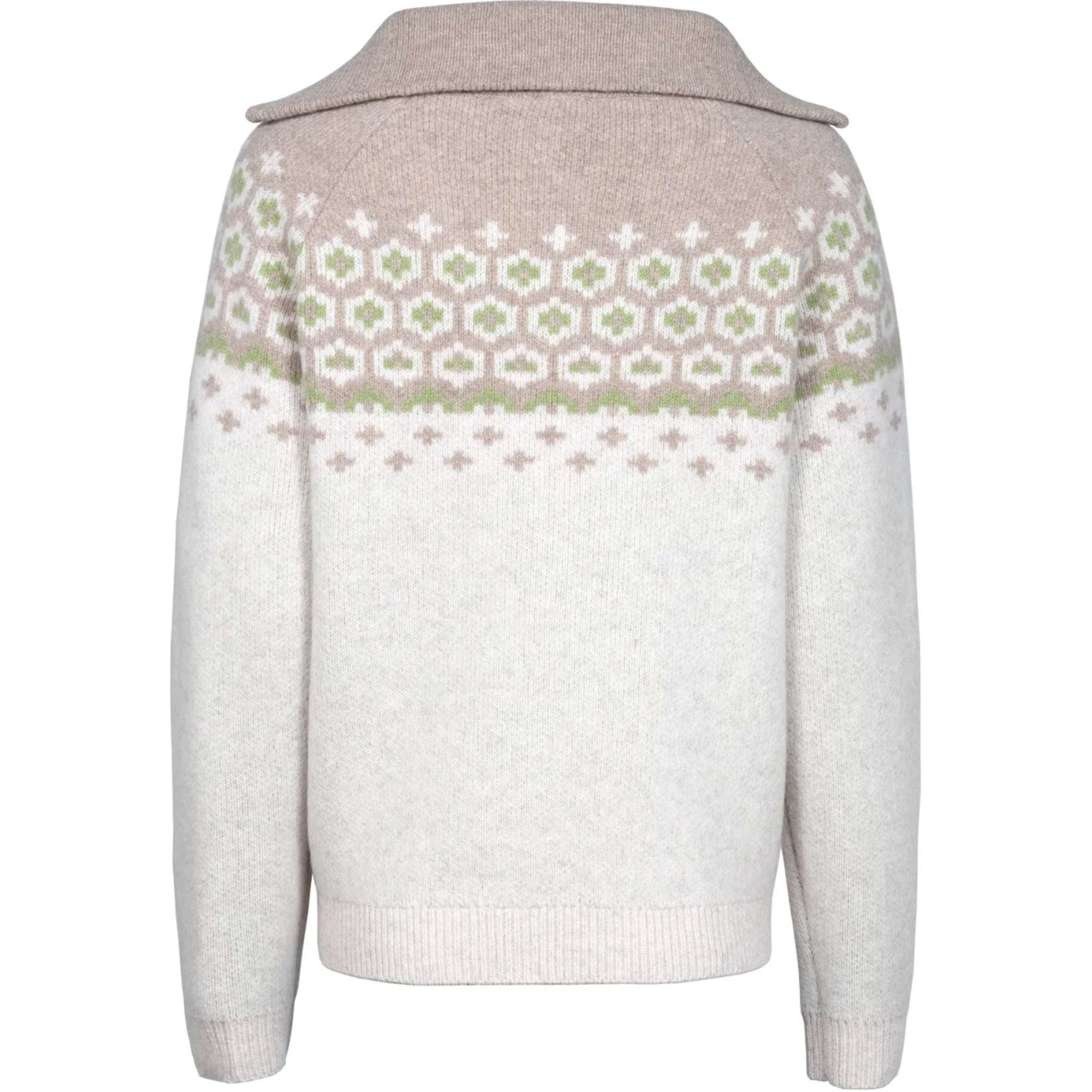 Cavallo Pullover Cavalleara avec Fermeture Éclair Vanille