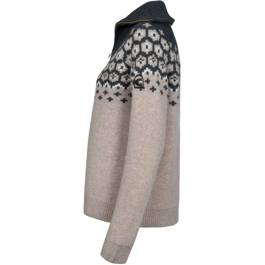 Cavallo Pullover Cavalleara avec Fermeture Éclair Peanut