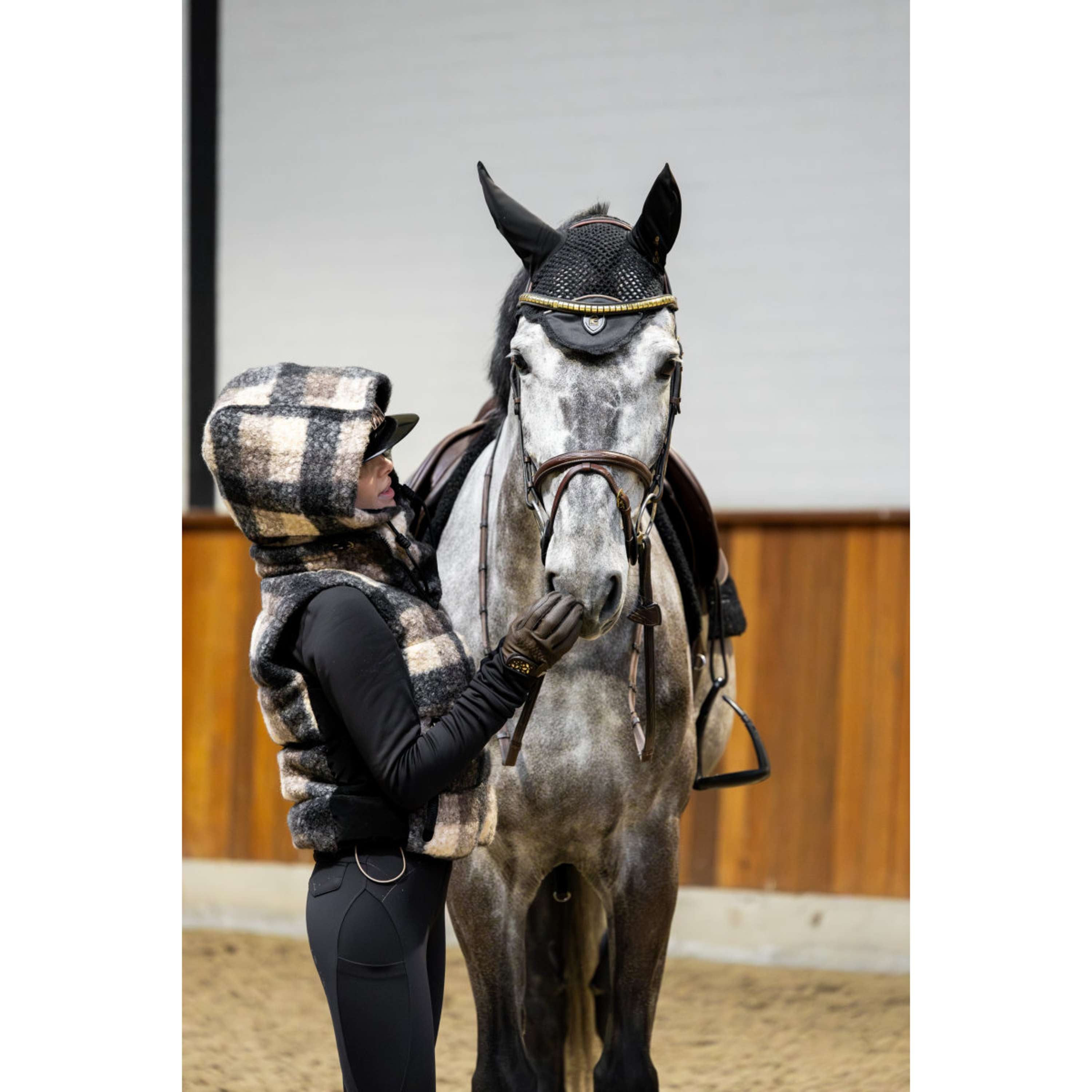 Cavallo Bonnet Anti-Mouches Cavalliza Noir