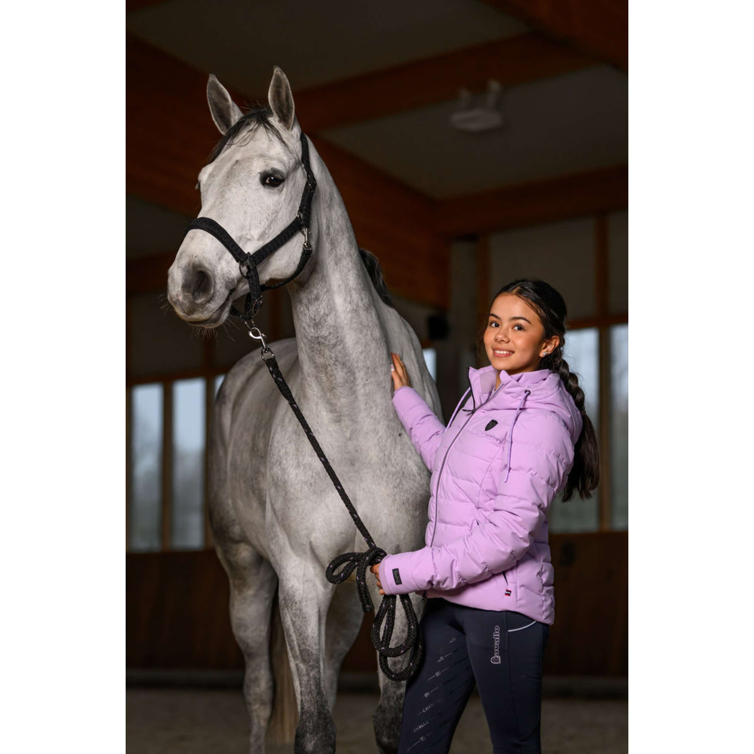 Cavallo Corde pour Licol CavalRey avec Mousqueton Noir