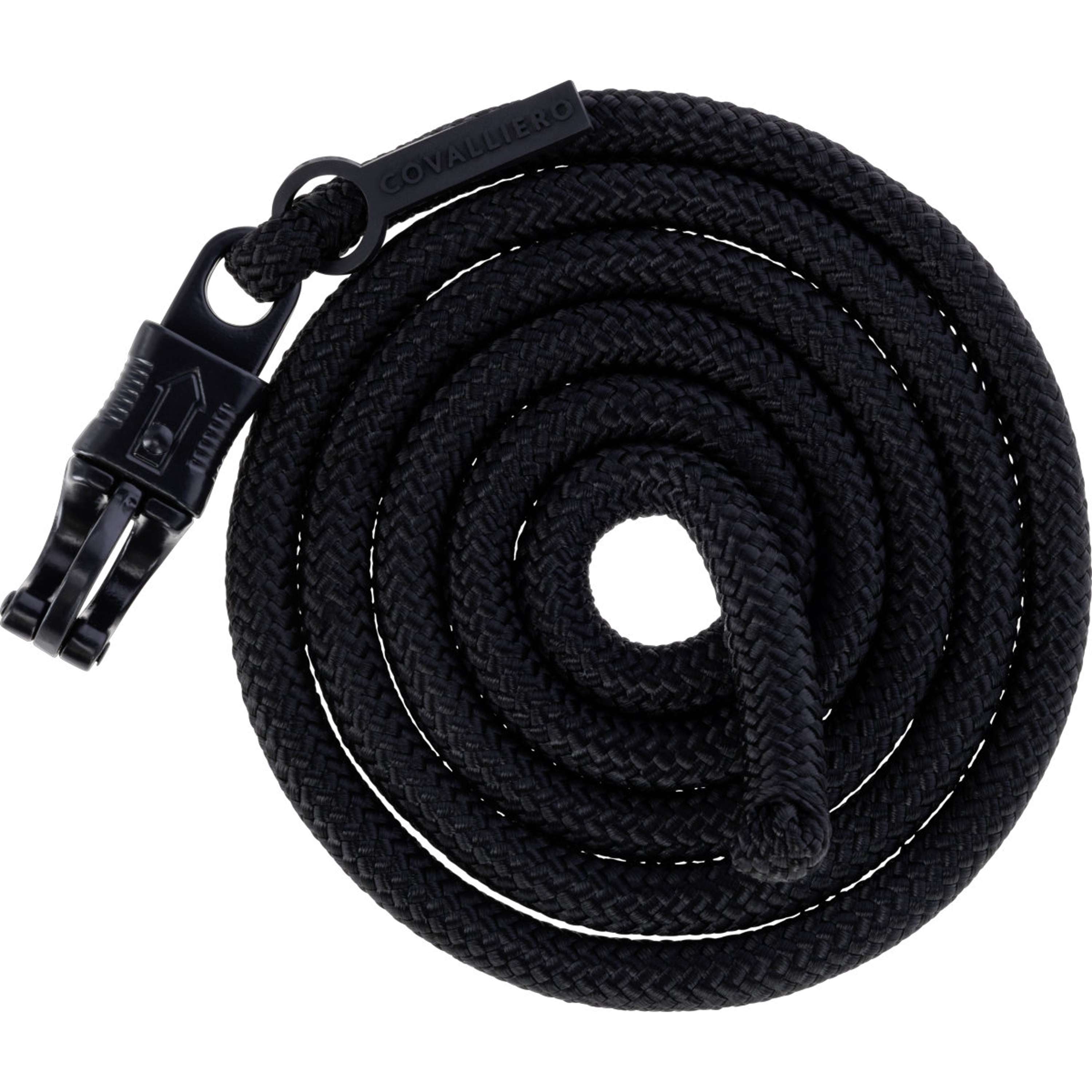 Covalliero Corde pour Licol AW26 avec Crochet Panique Noir