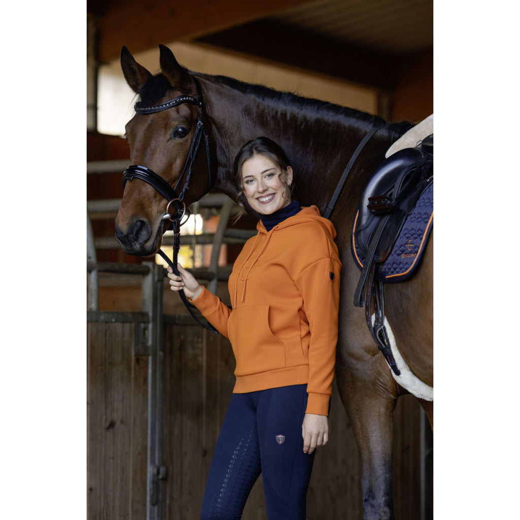 Covalliero Pull col Hoodie AW26 Orange