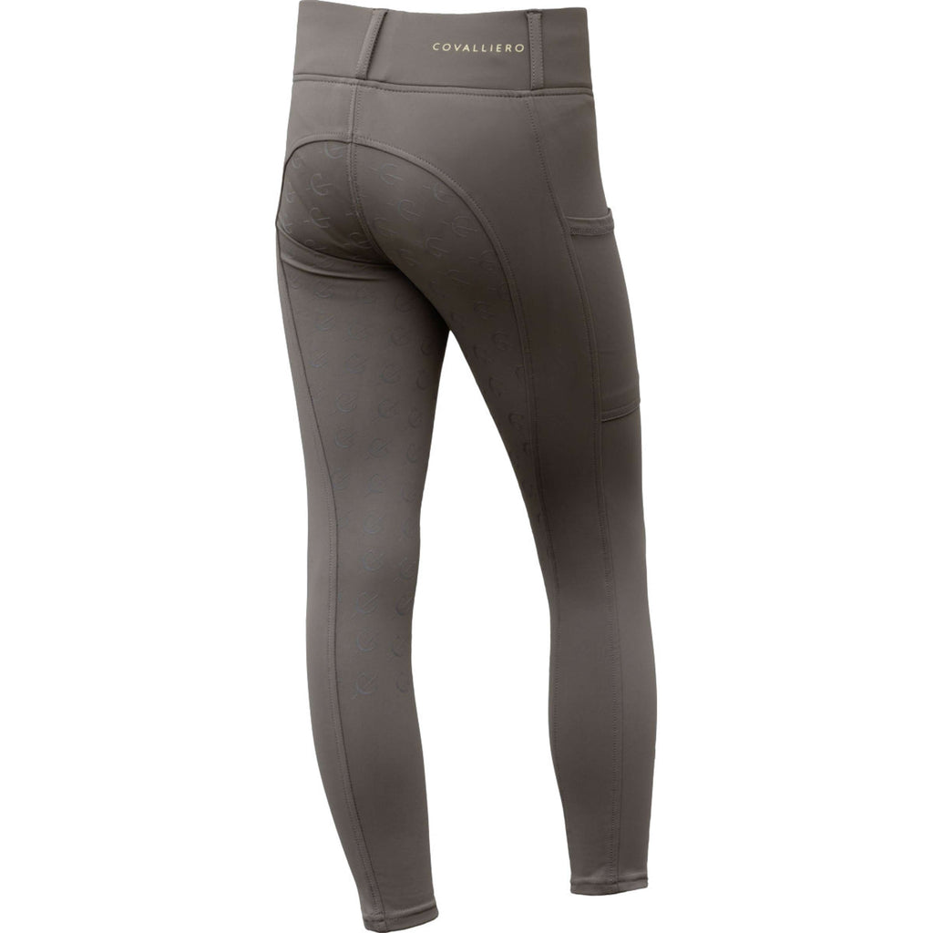 Covalliero Legging d'Équitation Full Grip AW26 Kids Milky Chocolate