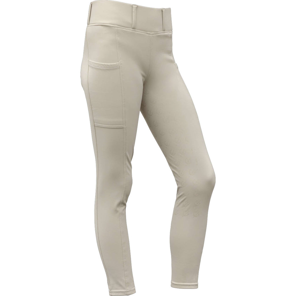 Covalliero Legging d'Équitation Full Grip AW26 Kids Beige
