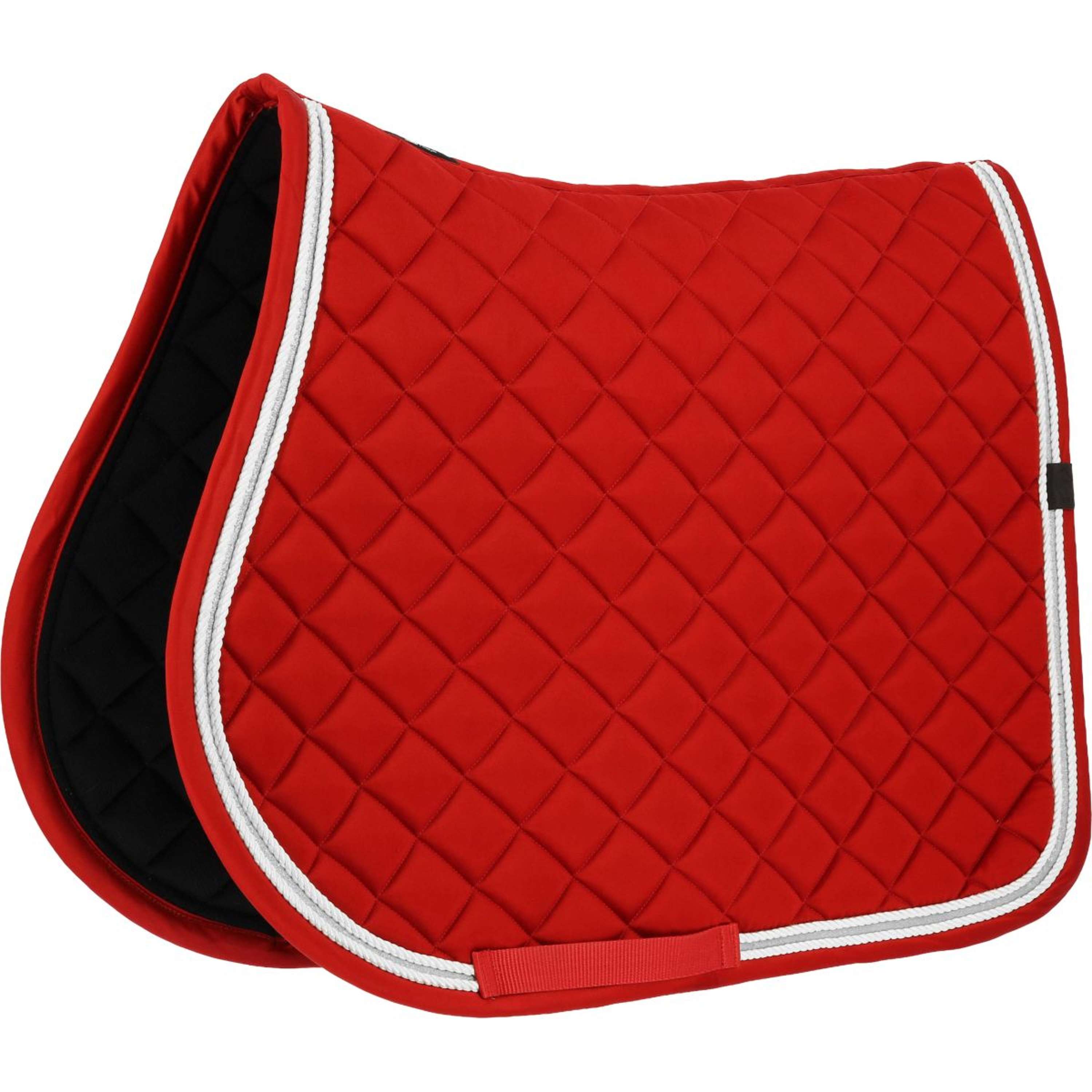 EQUITHÈME Tapis de Selle Noël Polyvalent Rouge