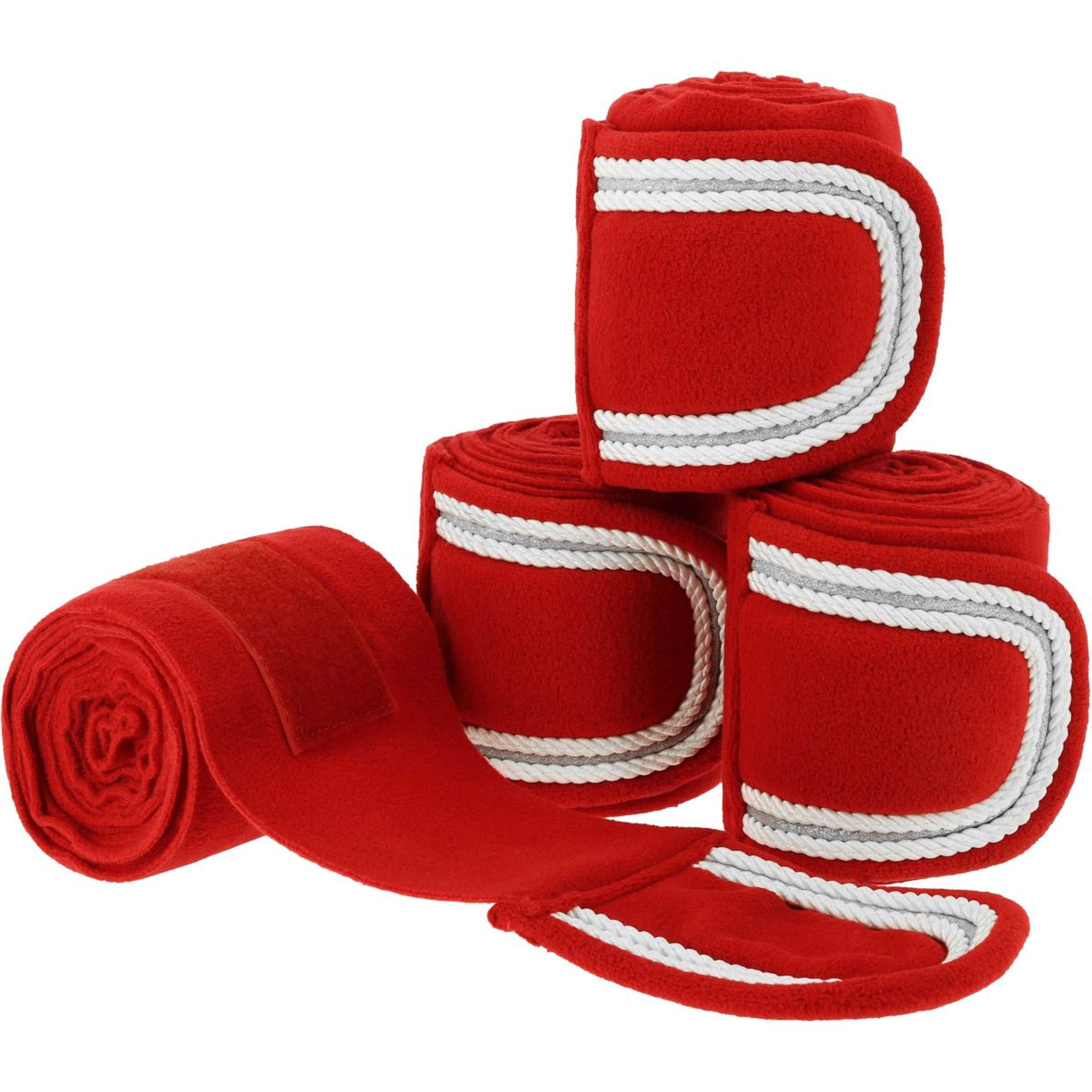 EQUITHÈME Bandages Noël Rouge