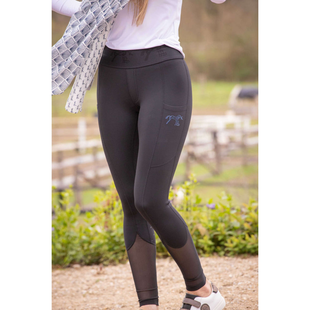 Pénélope Legging d'Équitation Delphe Full Grip Noir