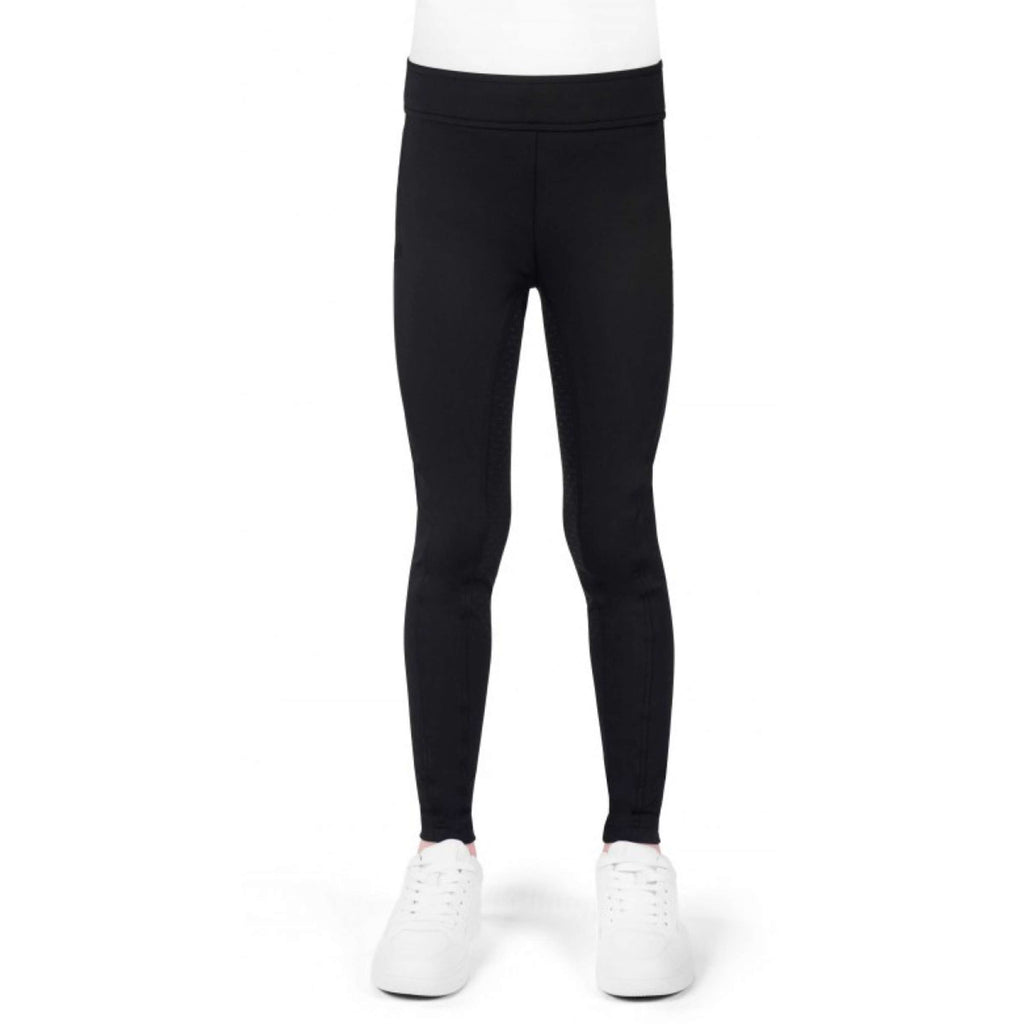 EQUITHÈME Legging d'Équitation Birdy Kids Full Grip Noir