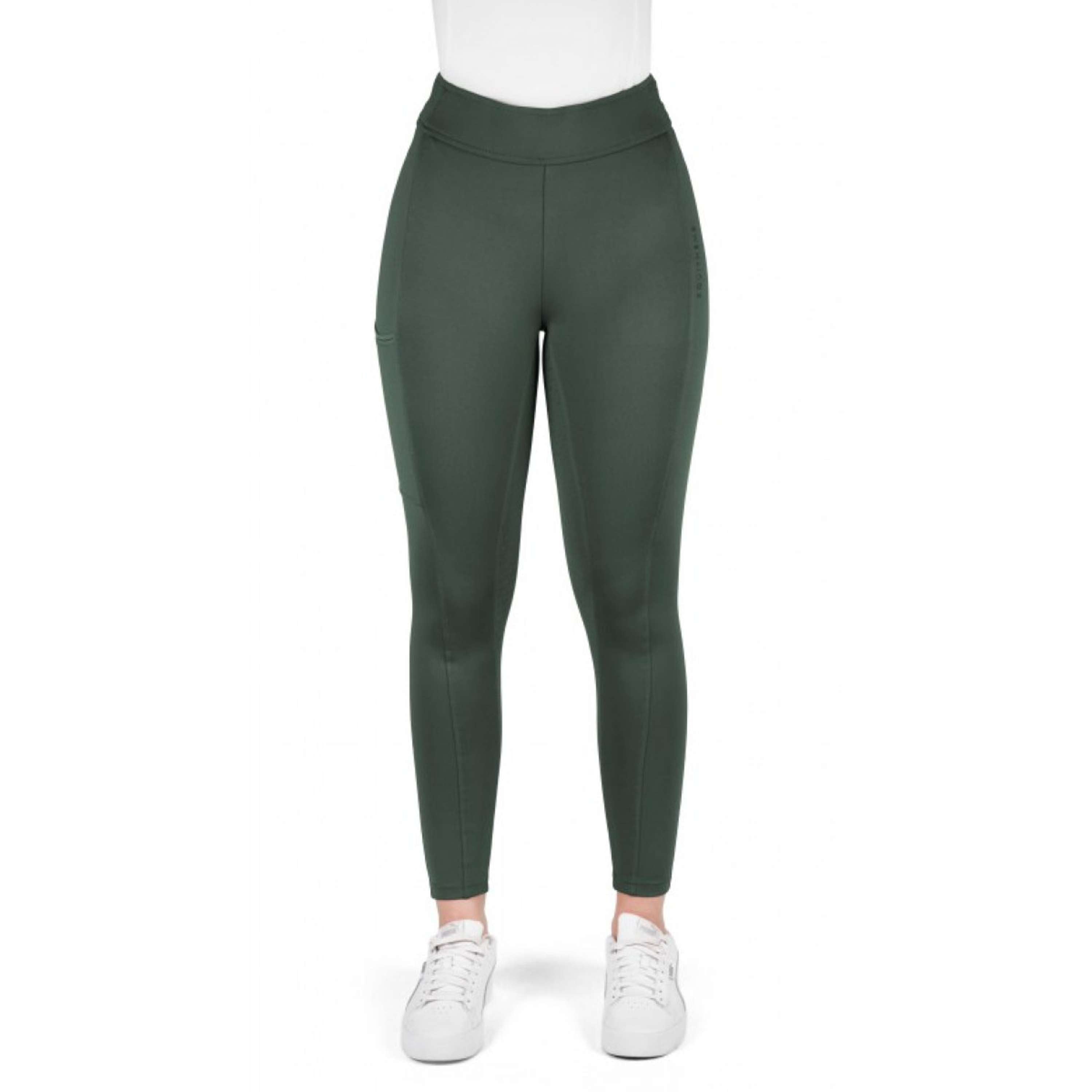 EQUITHÈME Legging d'Équitation Birdy Full Grip Khaki