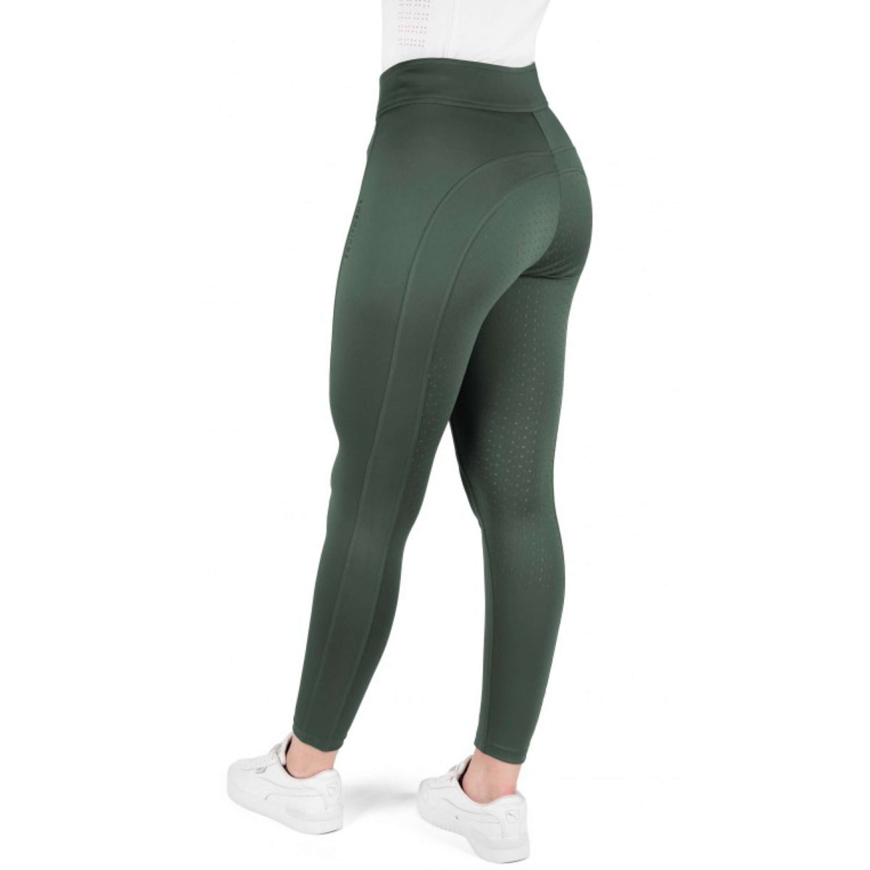 EQUITHÈME Legging d'Équitation Birdy Full Grip Khaki