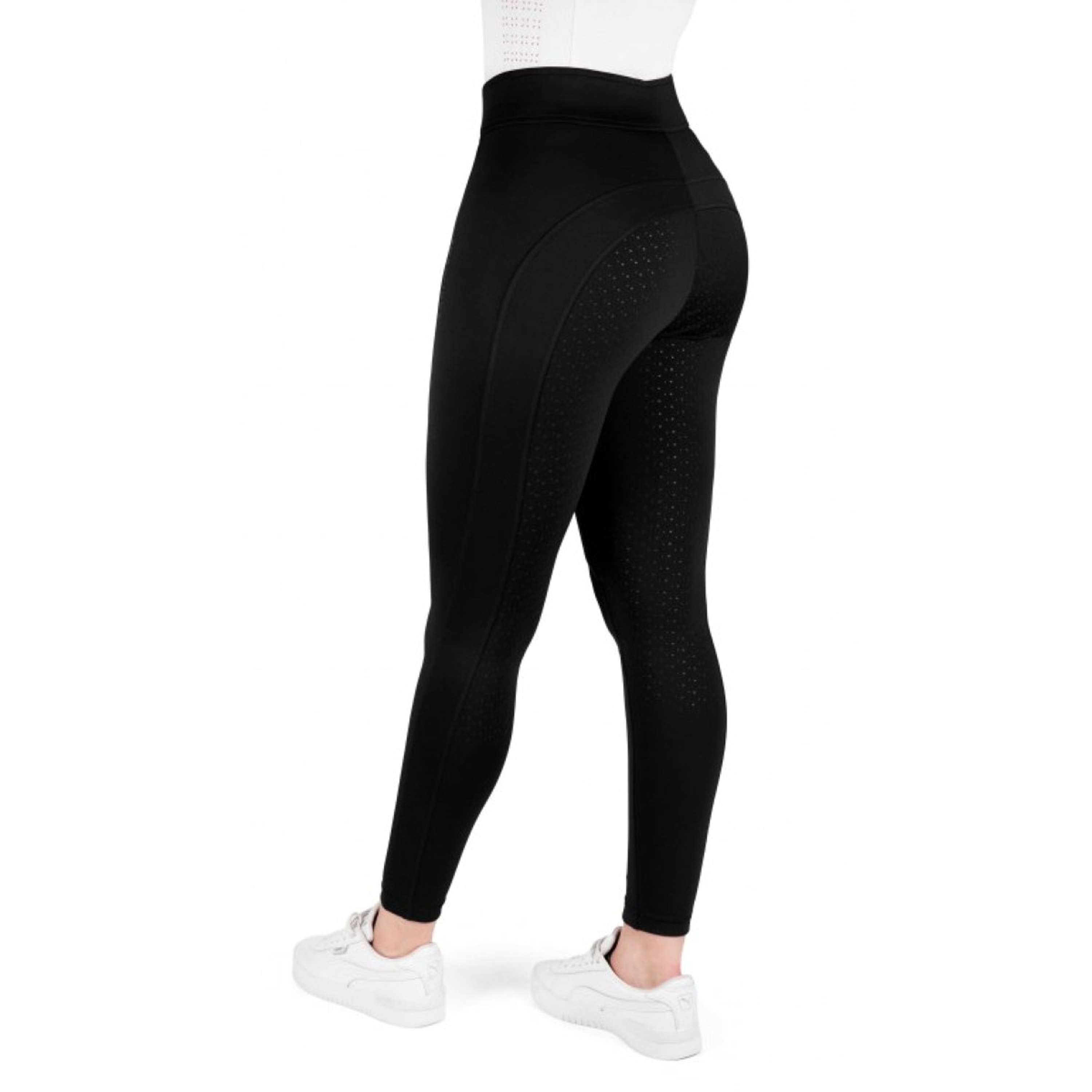 EQUITHÈME Legging d'Équitation Birdy Full Grip Noir