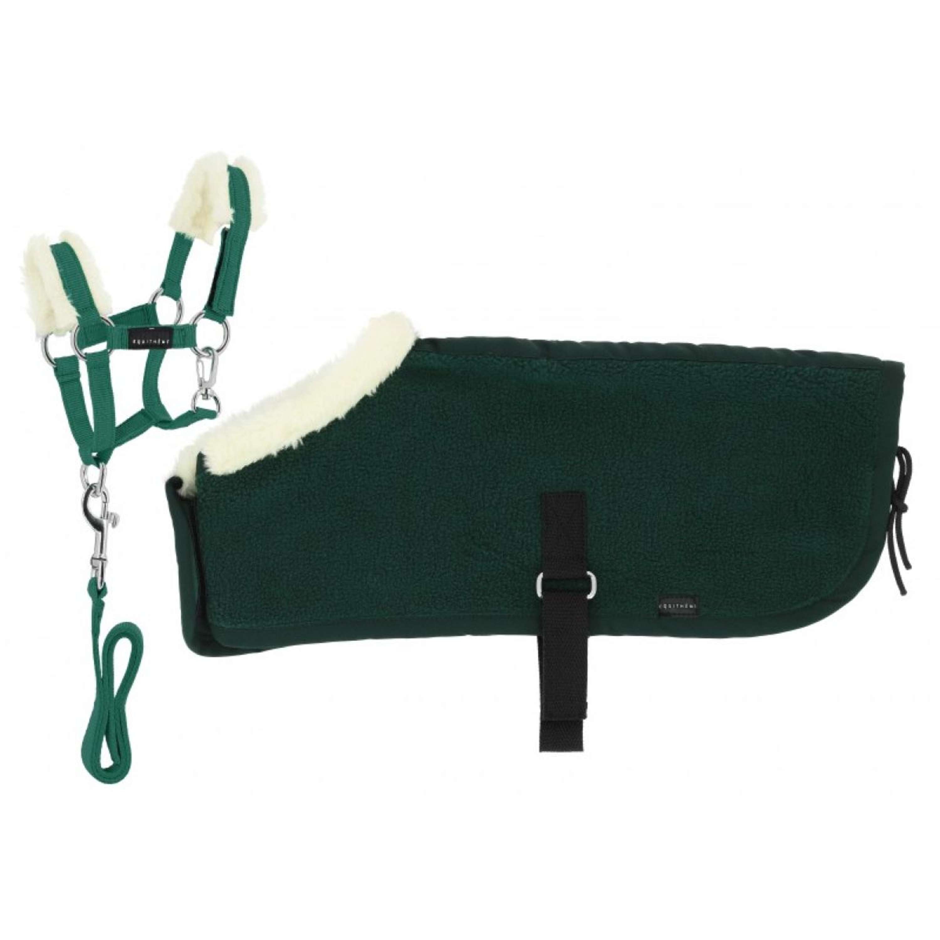 EQUITHÈME Pony Academy Set de tapis d'exposition Mini Vert foncé