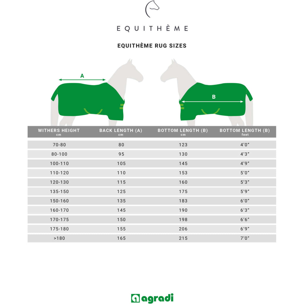 EQUITHÈME Couverture Imperméable TYREX Lumin 600D 0g Noir
