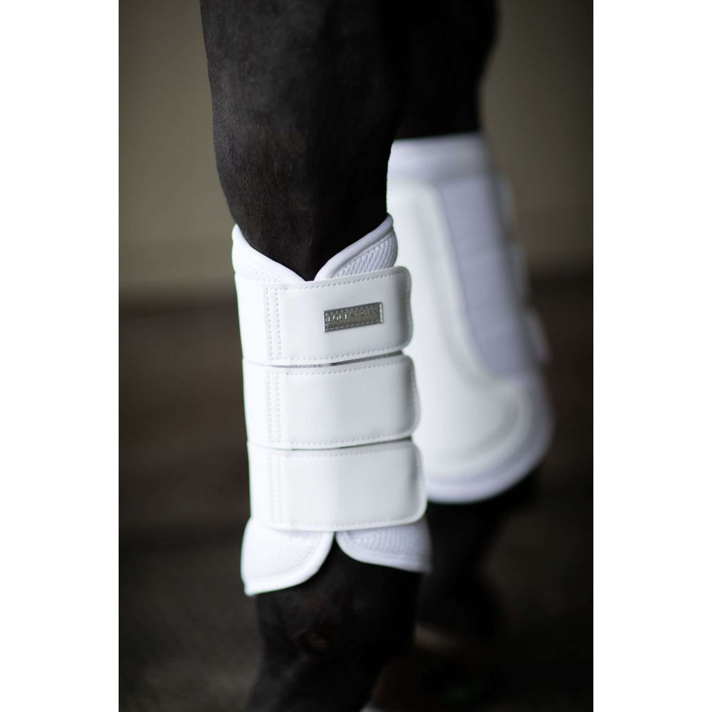Equestrian Stockholm Guêtres Classic Mesh White Silver