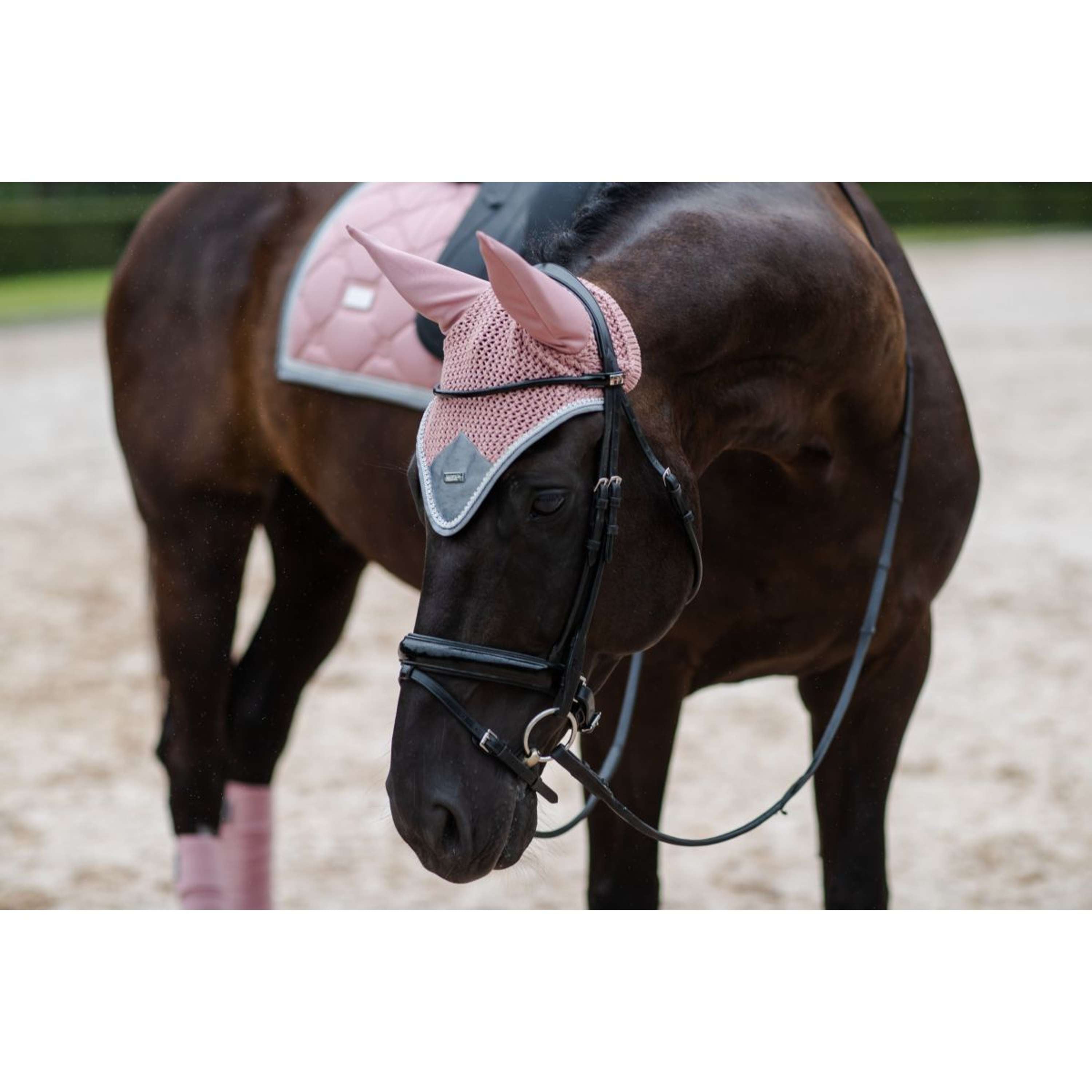 Equestrian Stockholm Bonnet Anti-Mouches Rose