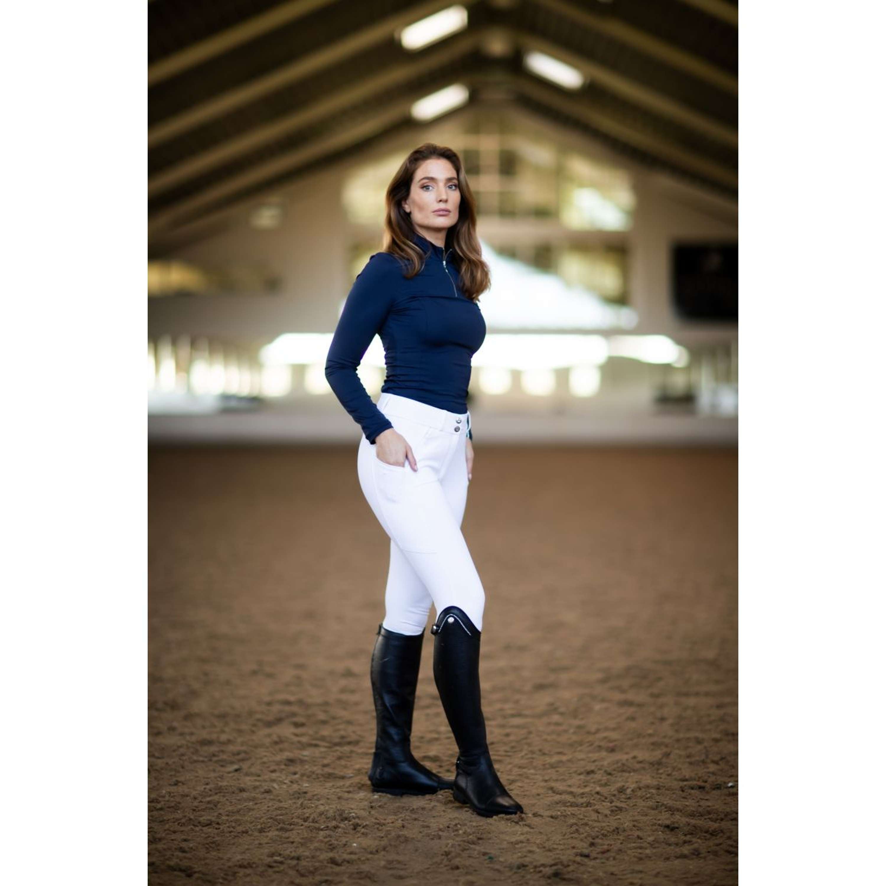 Equestrian Stockholm Pantalon d'Équitation Elite Dressage Blanc