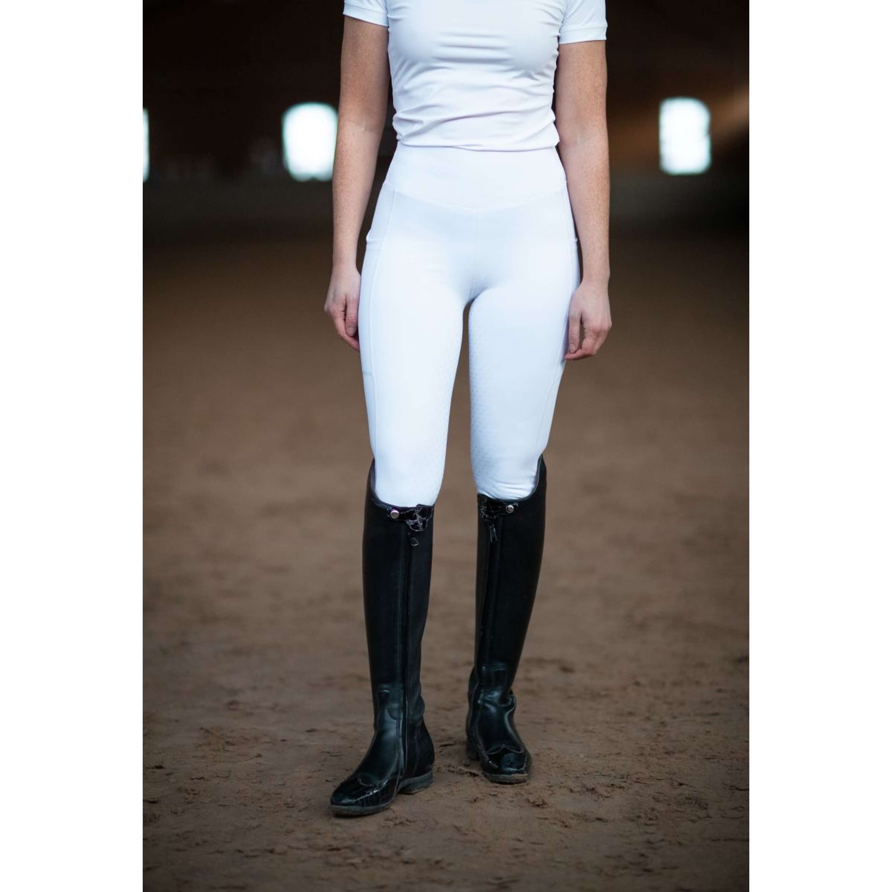 Equestrian Stockholm Legging d'Équitation Movement Dressage Blanc