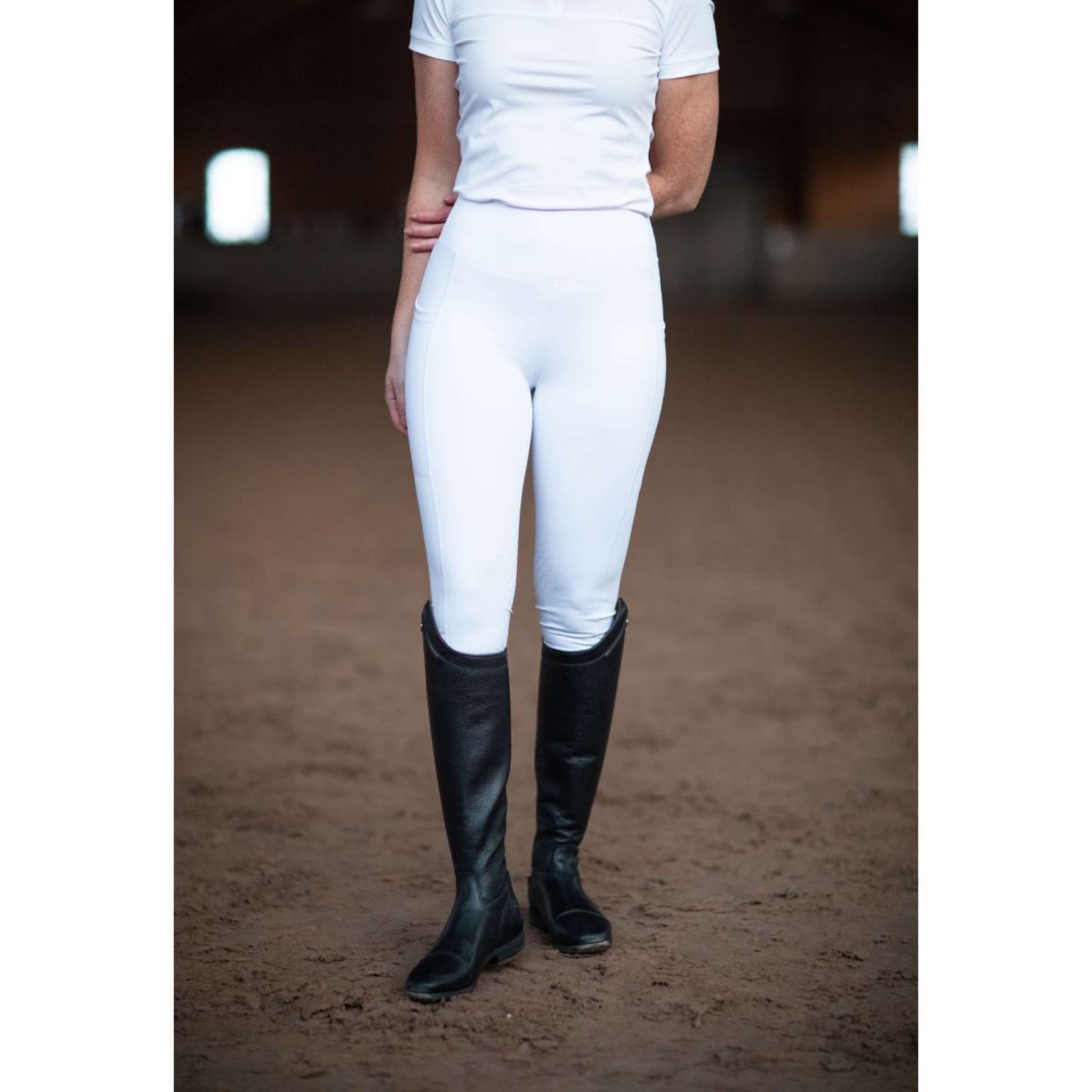 Equestrian Stockholm Legging d'Équitation Movement Jump Blanc