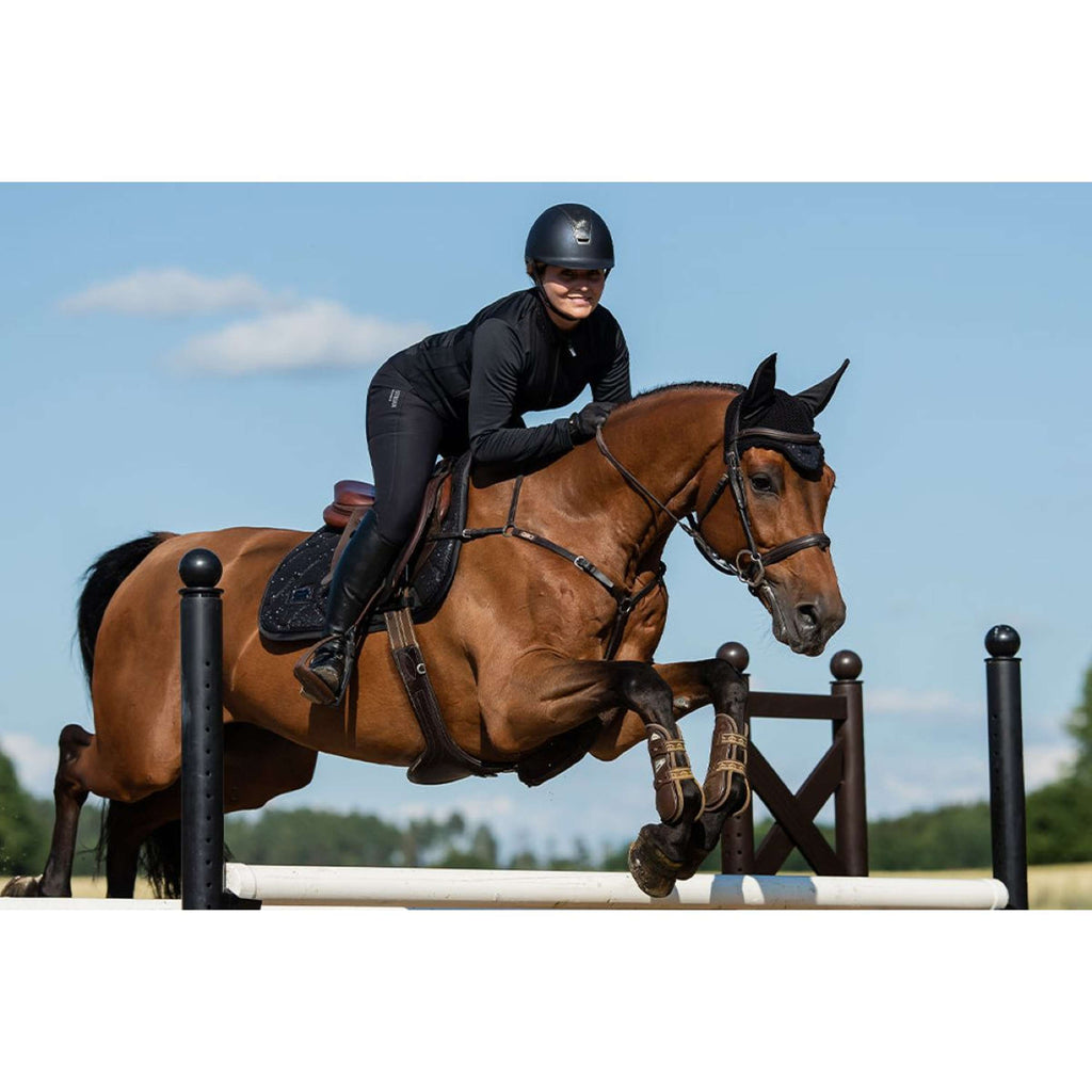 Equestrian Stockholm Bonnet Anti-Mouches All Black Glimmer