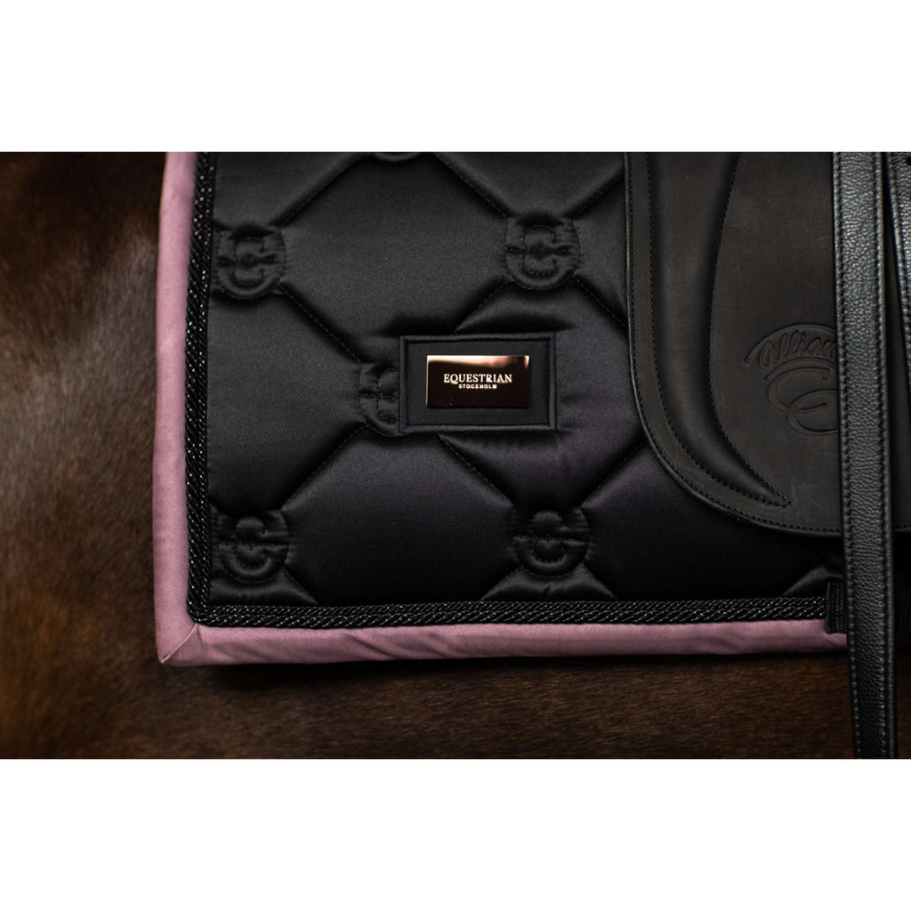 Equestrian Stockholm Tapis de Selle Dressage Noir/Blush
