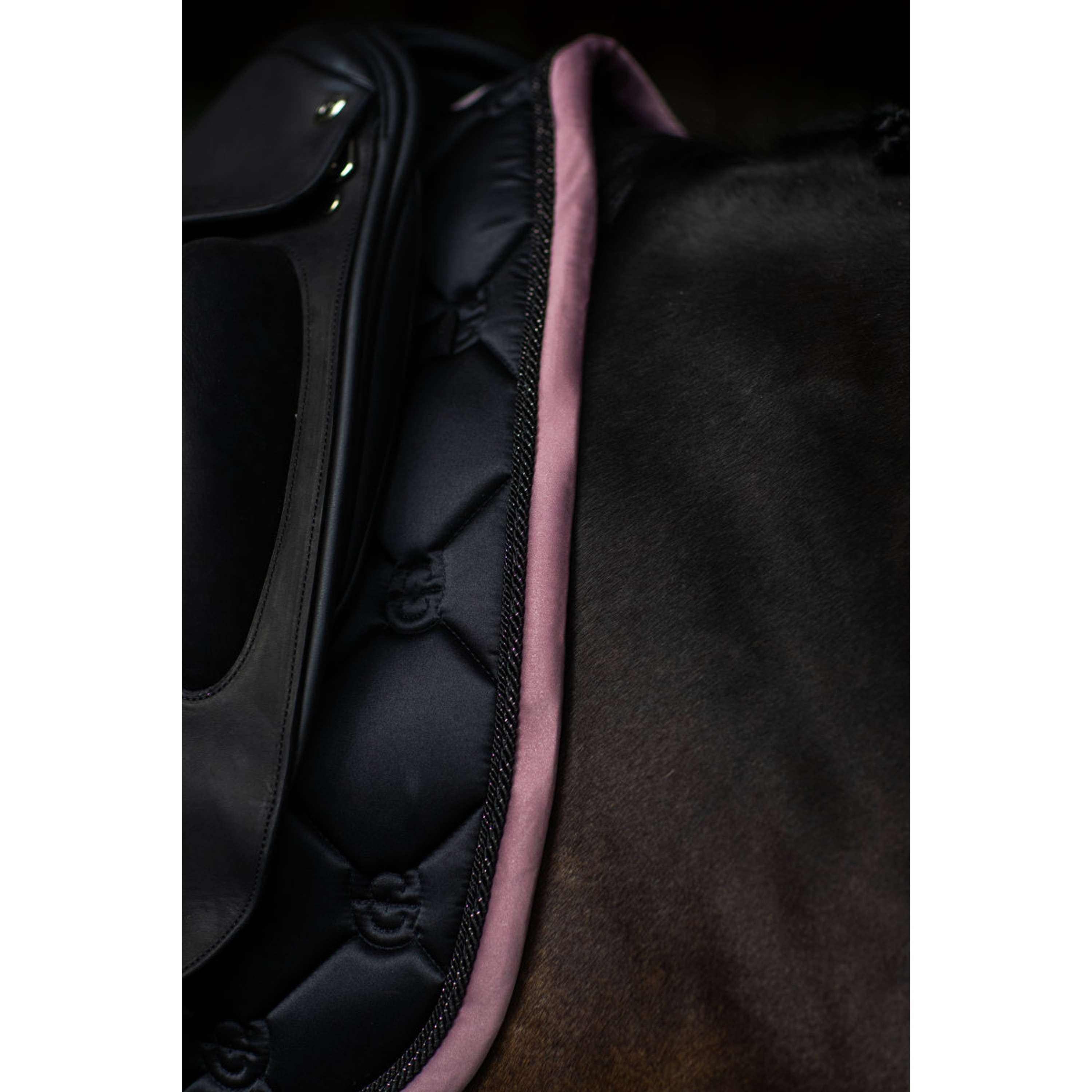Equestrian Stockholm Tapis de Selle Dressage Noir/Blush
