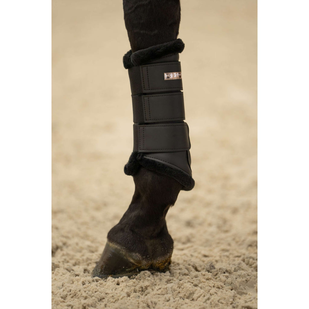 Equestrian Stockholm Guêtres Noir/Blush