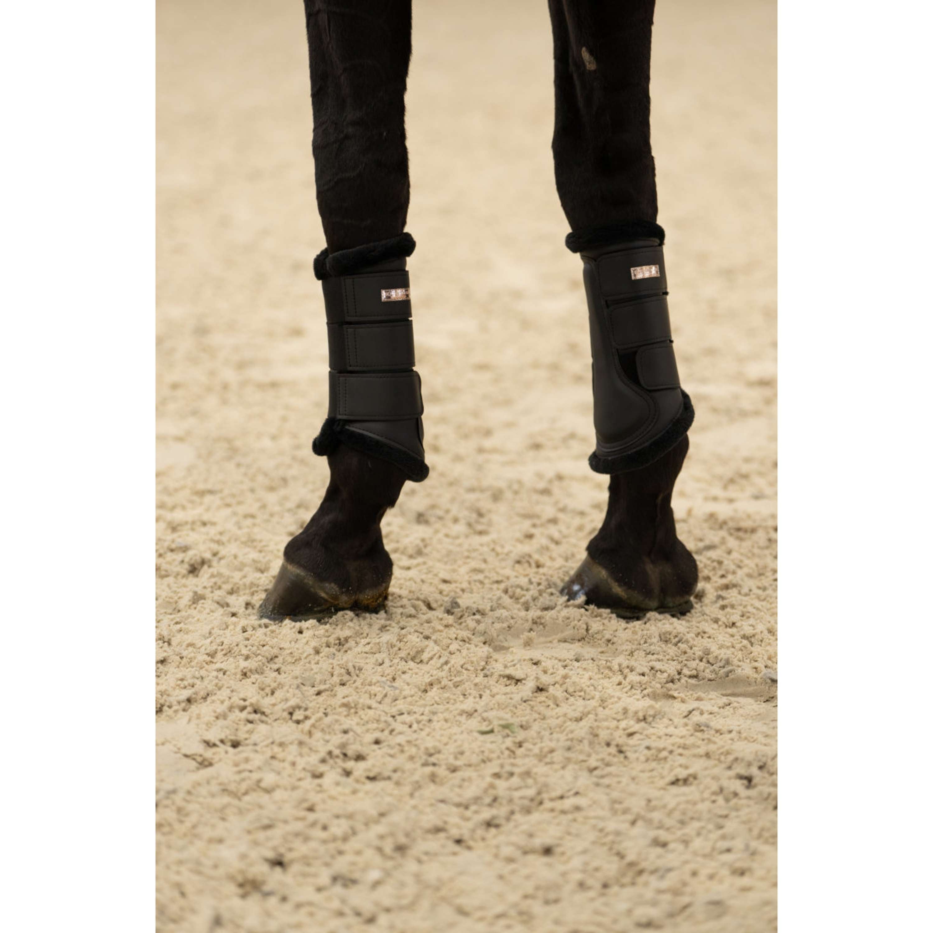 Equestrian Stockholm Guêtres Noir/Blush