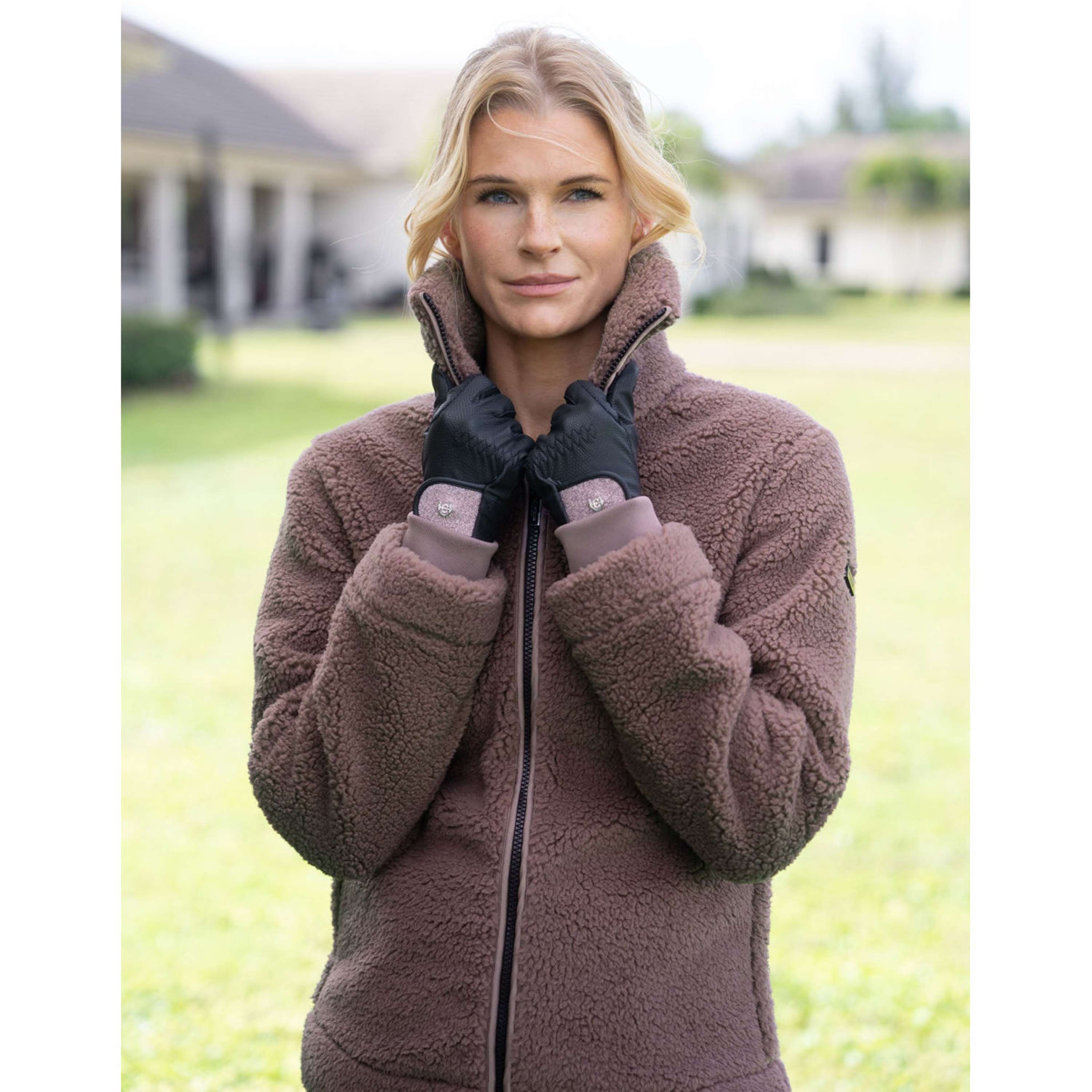 Equestrian Stockholm Blouson Polaire Teddy Blush