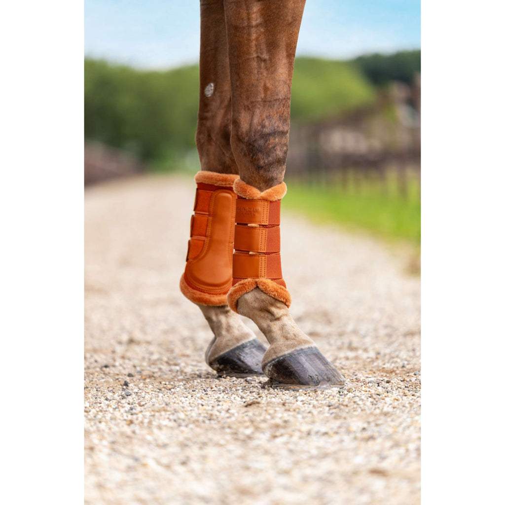 Equestrian Stockholm Guêtres Fur Mesh Chestnut