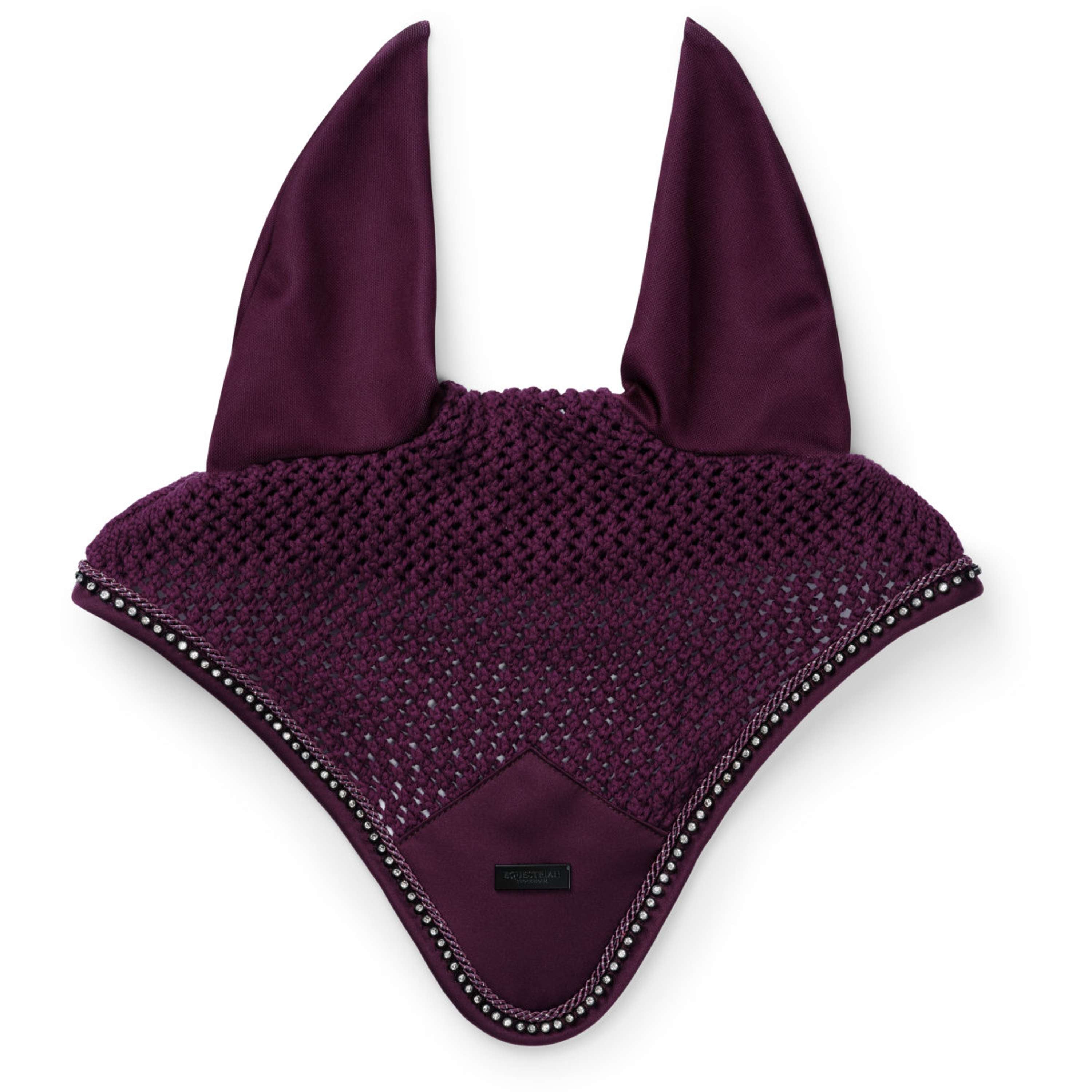Equestrian Stockholm Bonnet Anti-Mouches Modern Mauve Wine