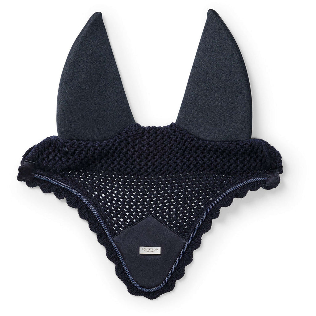 Equestrian Stockholm Bonnet Anti-Mouches Soundless Marine/Argent