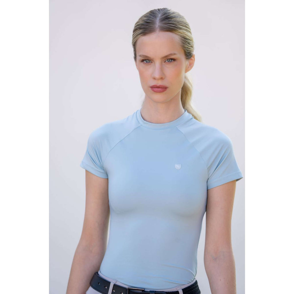 Equestrian Stockholm Chemise Dynamic Short Sleeve Ice Blue