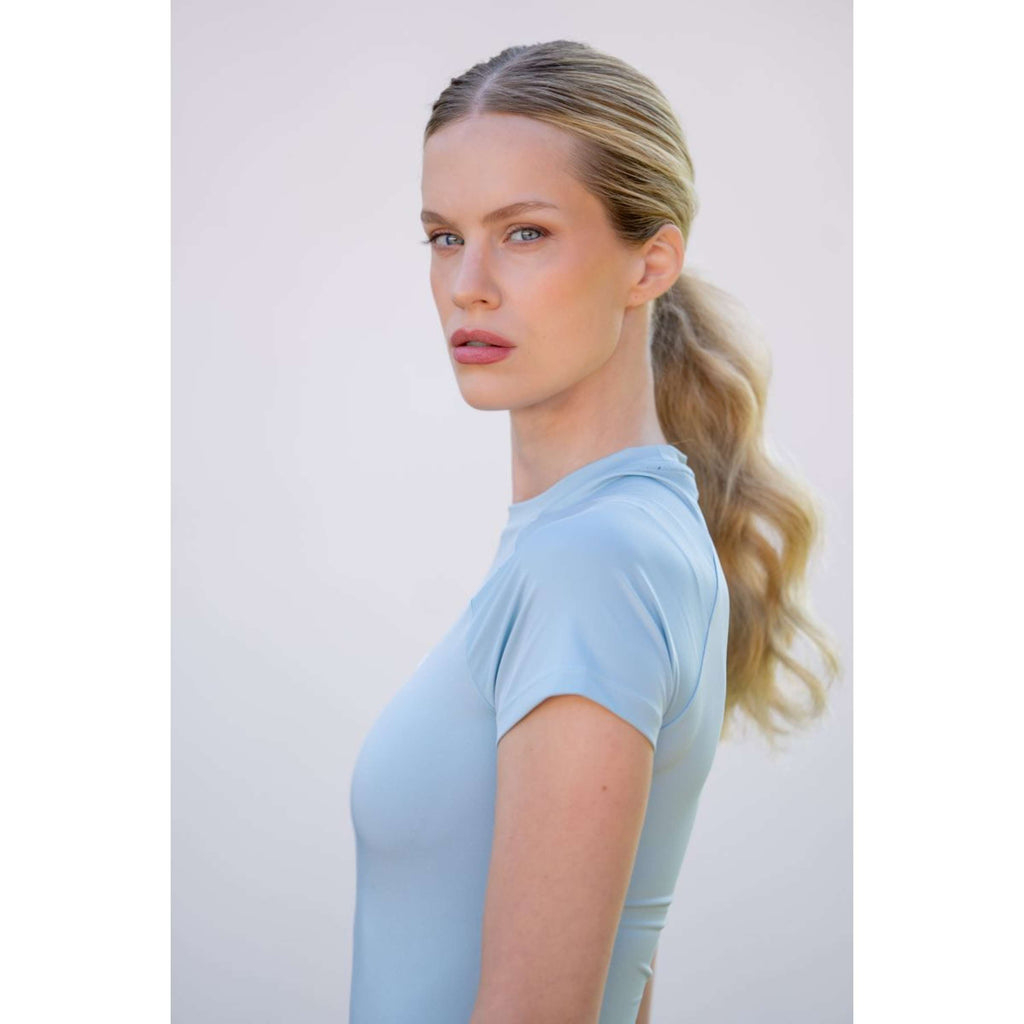 Equestrian Stockholm Chemise Dynamic Short Sleeve Ice Blue