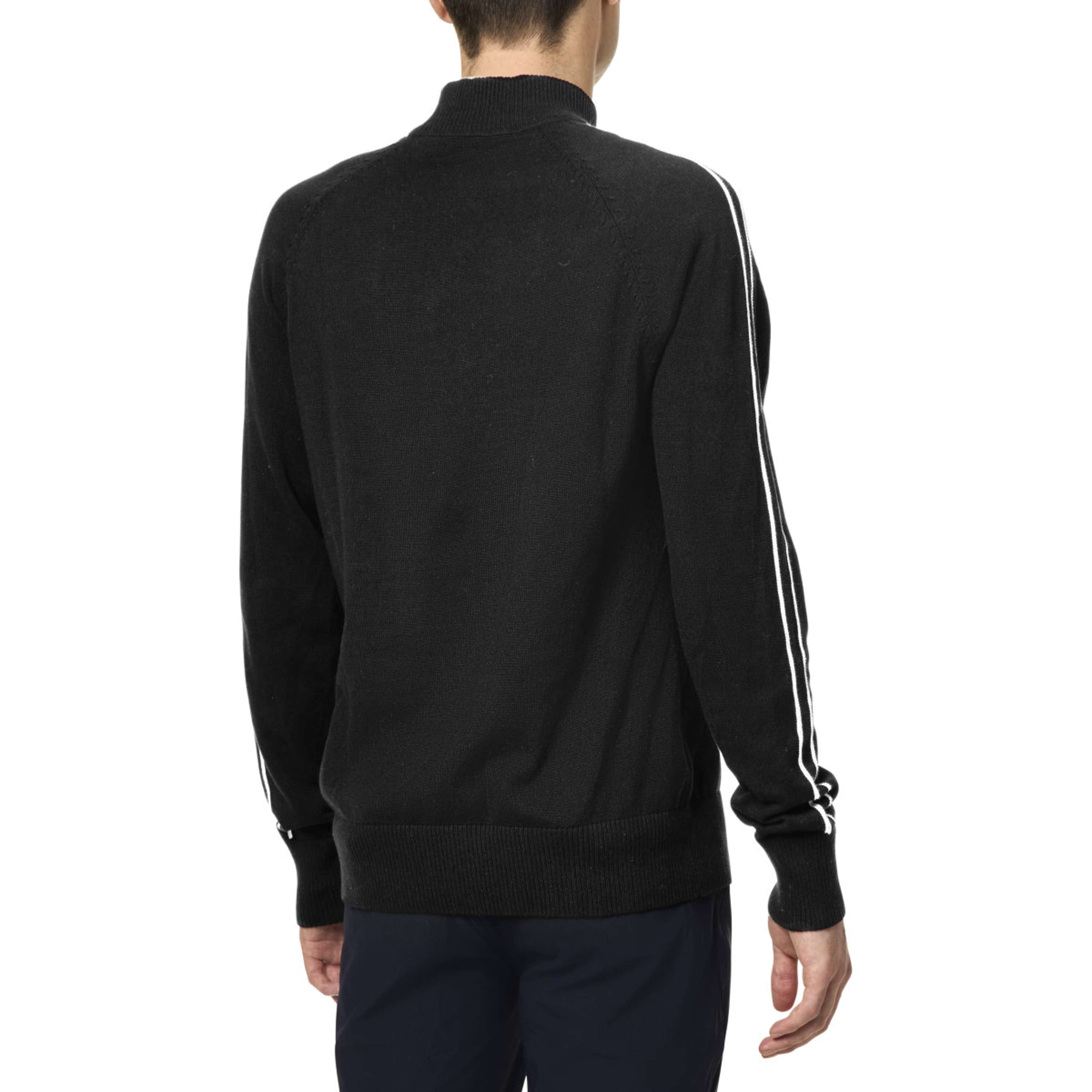 Equestrian Stockholm Knitted Zip Top Hommes Noir