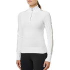Equestrian Stockholm Knitted Zip Top Blanc