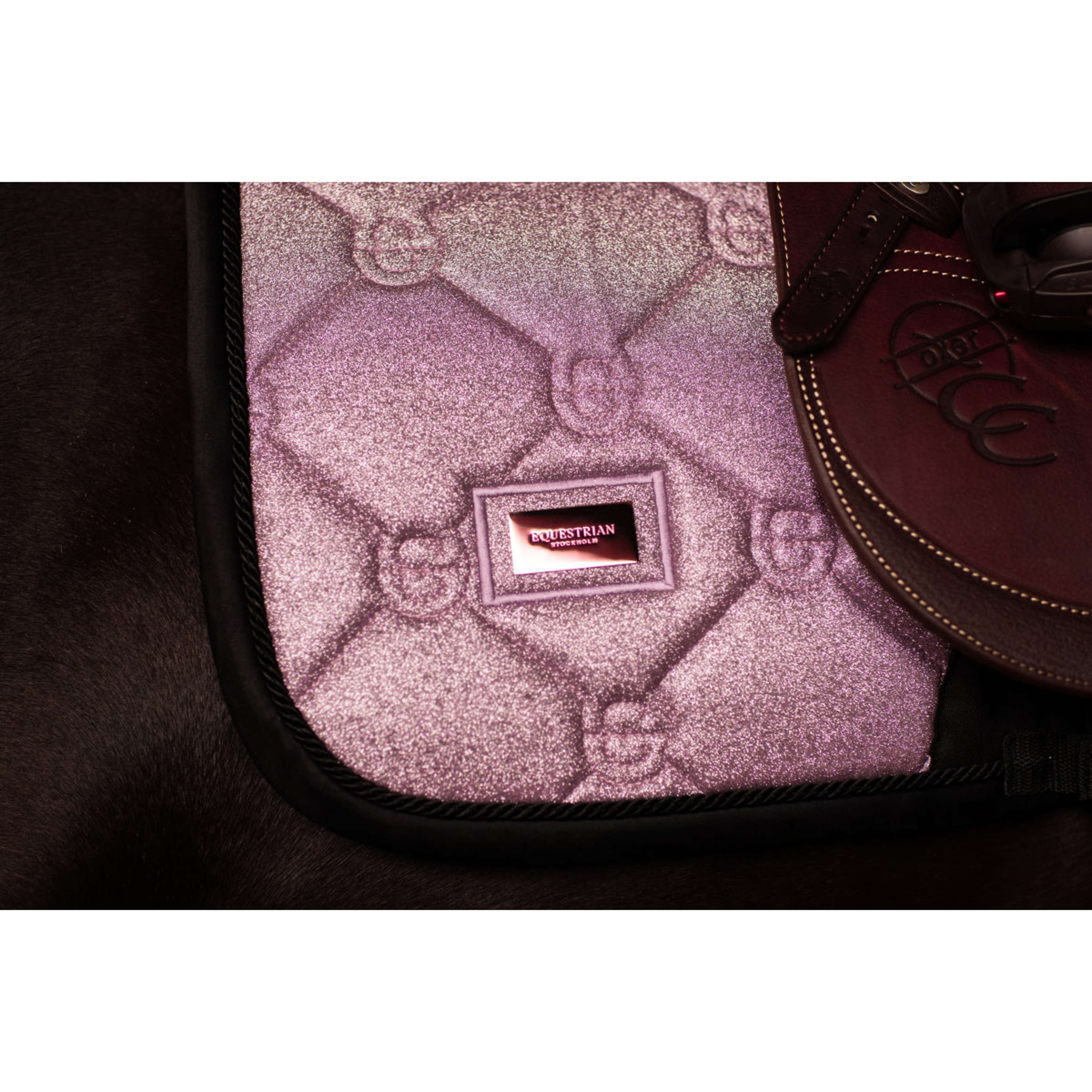 Equestrian Stockholm Tapis de Selle de Saut Pink Glimmer
