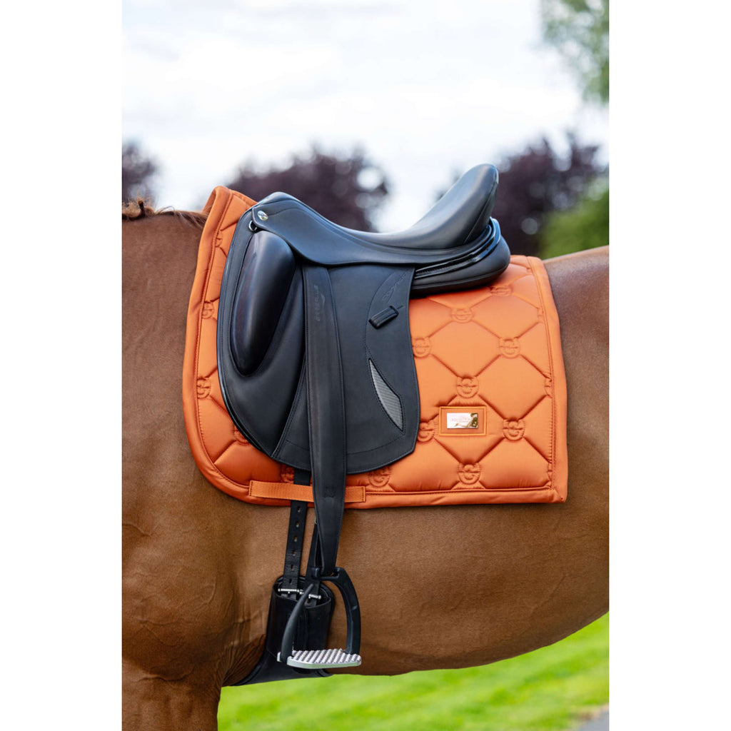 Equestrian Stockholm Tapis de Selle Satin Dressage Chestnut