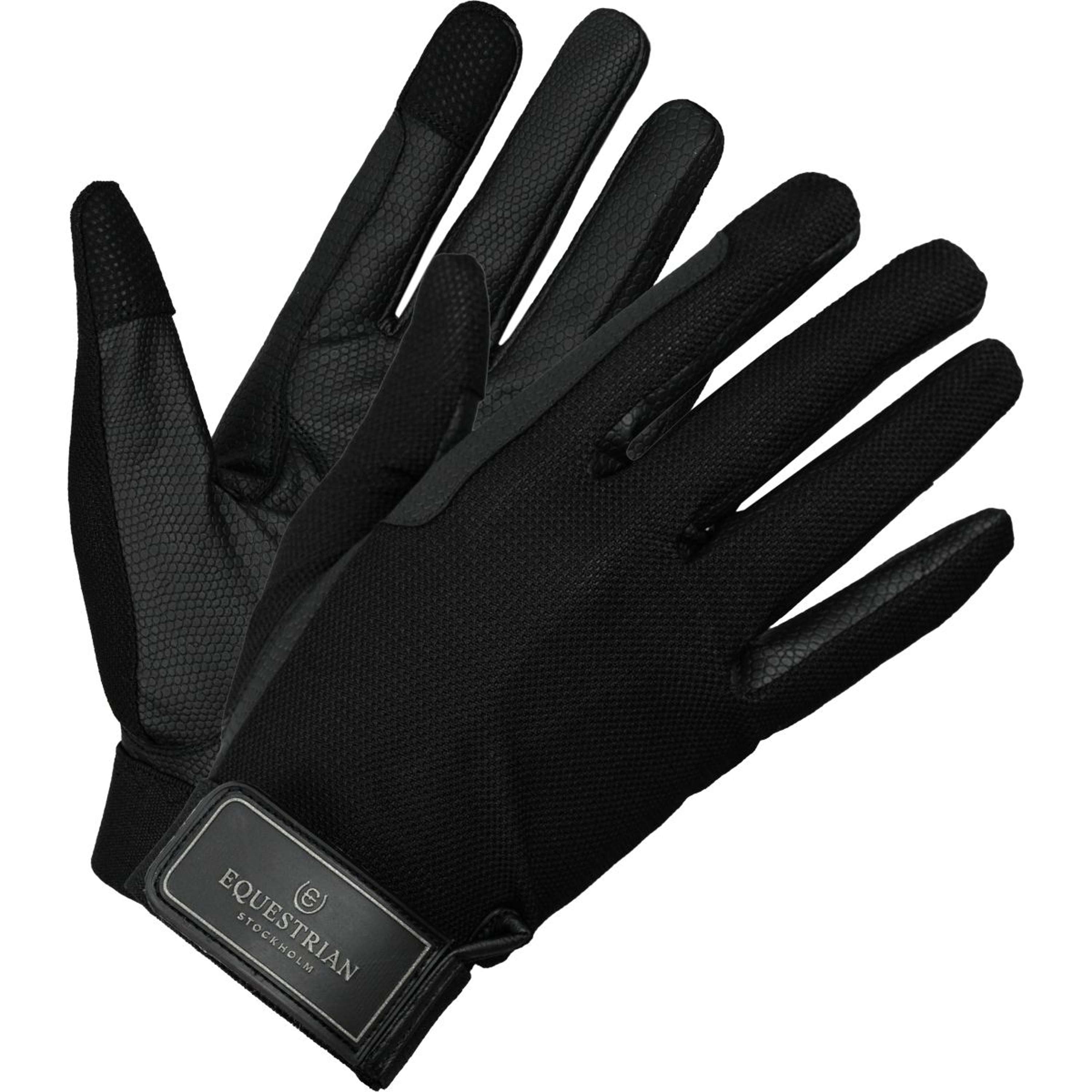 Equestrian Stockholm Gants d'Équitation Summer Black Edition