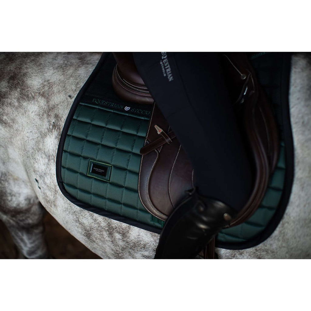 Equestrian Stockholm Tapis de Selle Sportive de Saut Sycamore Green