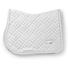 Equestrian Stockholm Tapis de Selle Modern de Saut White Silver