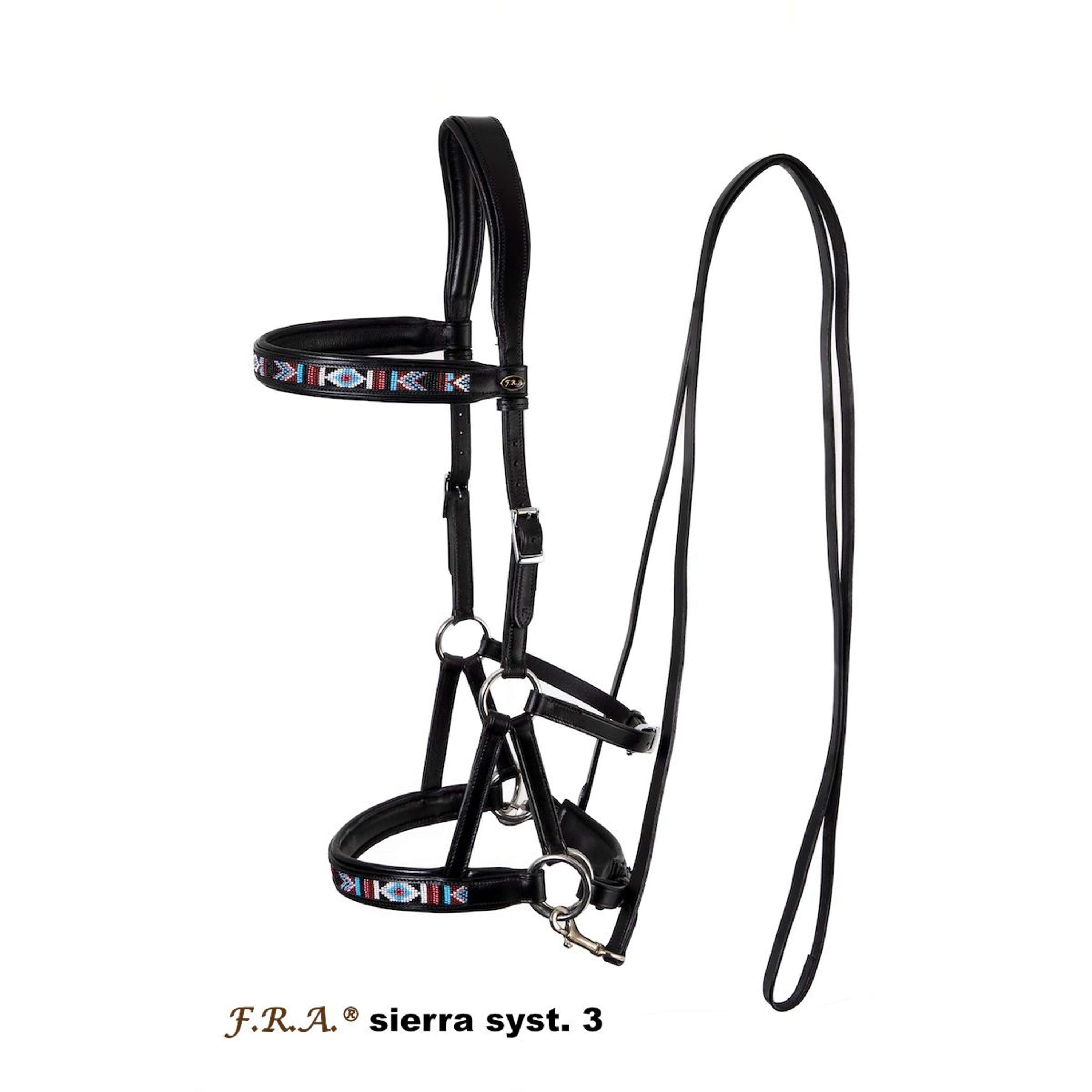 F.R.A. Bridon sans Mors sierra systeem 3 Noir