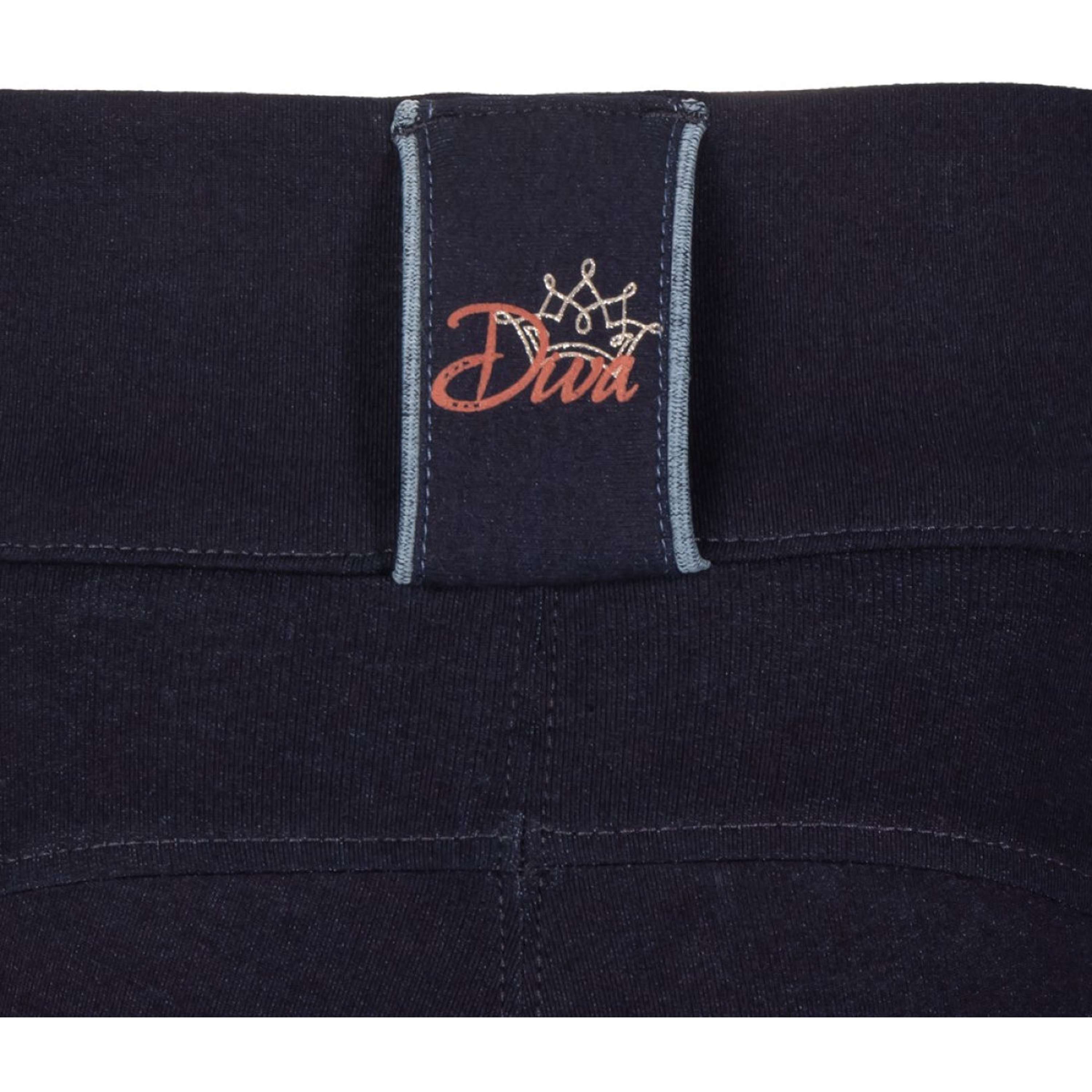Harry's Horse Pantalon d'Équitation Equitights Diva Mauvewood Denim Full Grip Collegiate-Blue