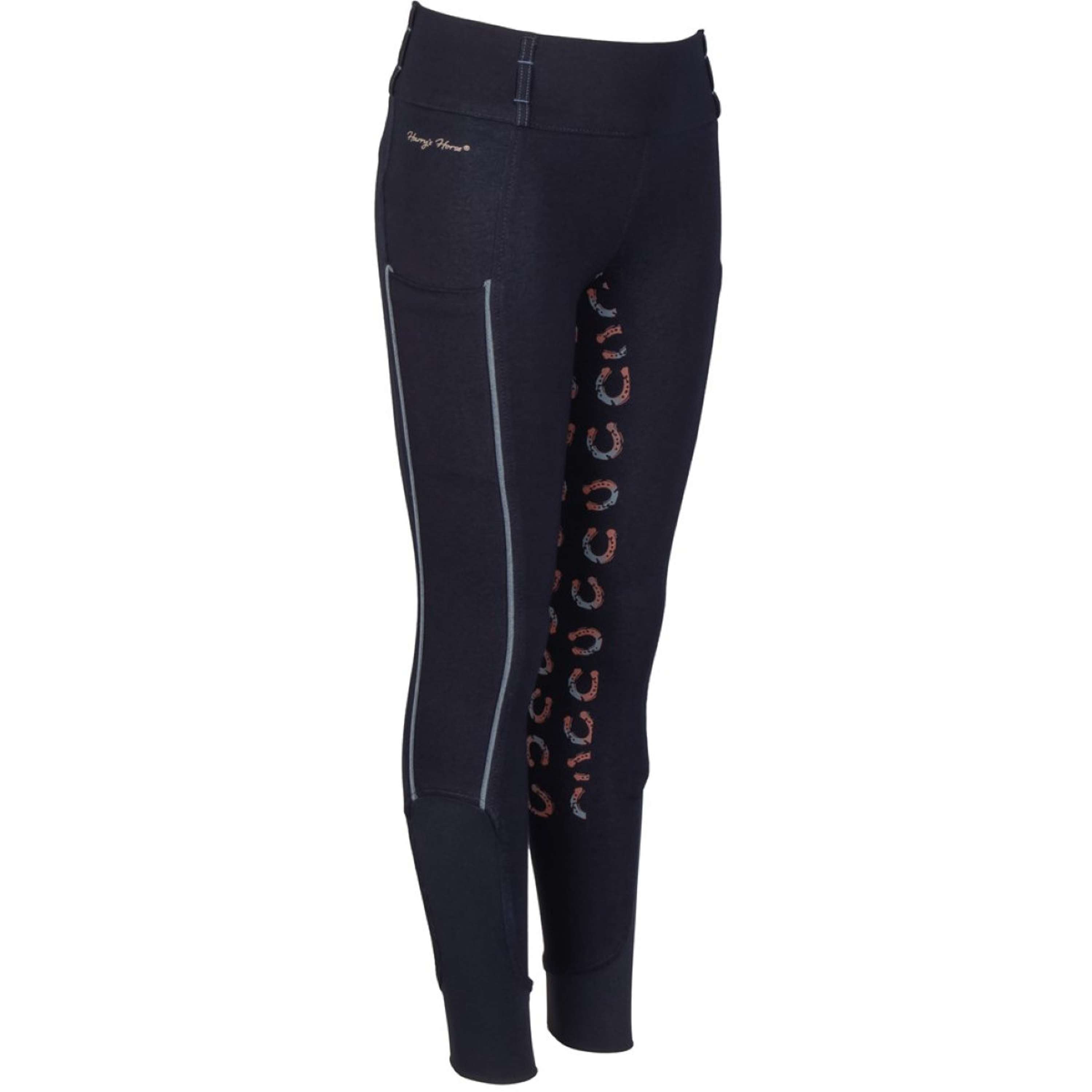 Harry's Horse Pantalon d'Équitation Equitights Diva Mauvewood Denim Full Grip Collegiate-Blue