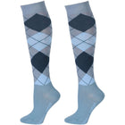 Harry's Horse Chaussettes d'Équitation Arygle Bleu clair