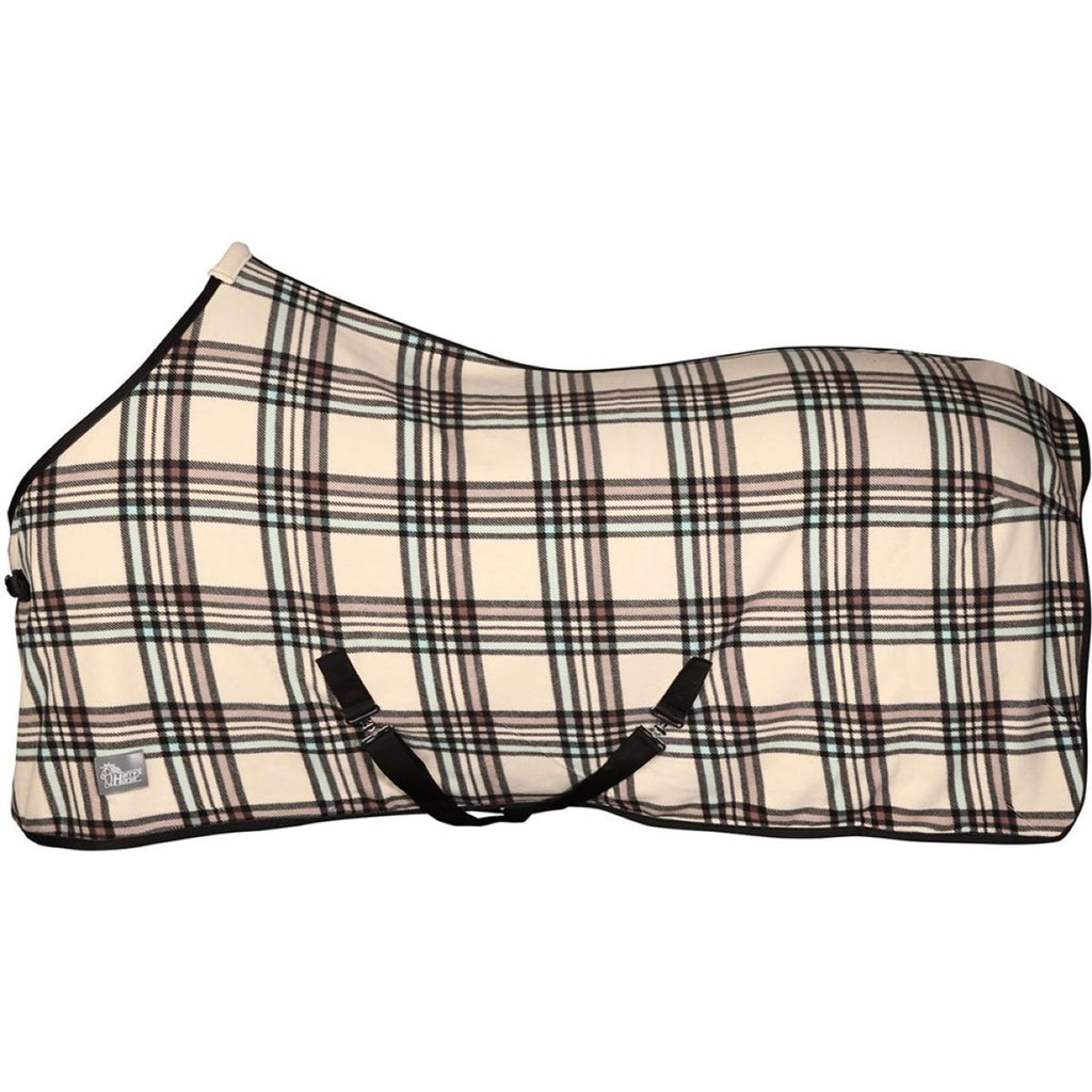 Harry's Horse Couverture Polaire Check Crème