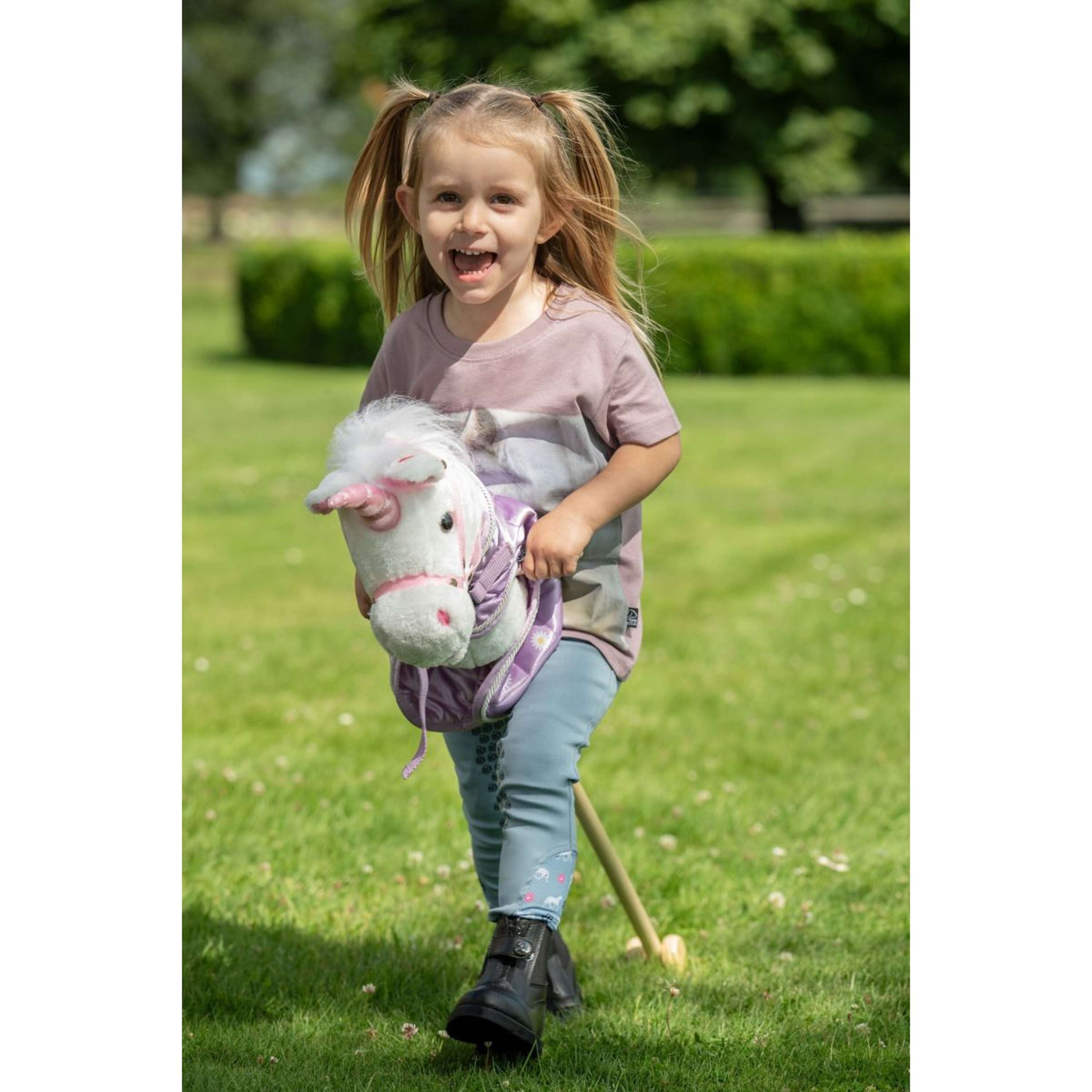 HKM Hobby Horse à Roulettes Bella Blanc