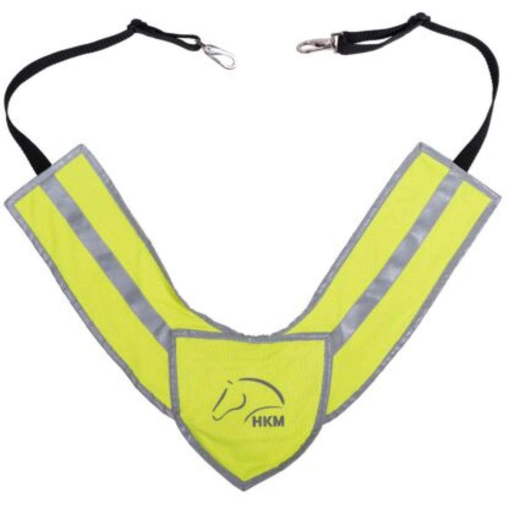 HKM Collier de Chasse Reflective Néon Jaune